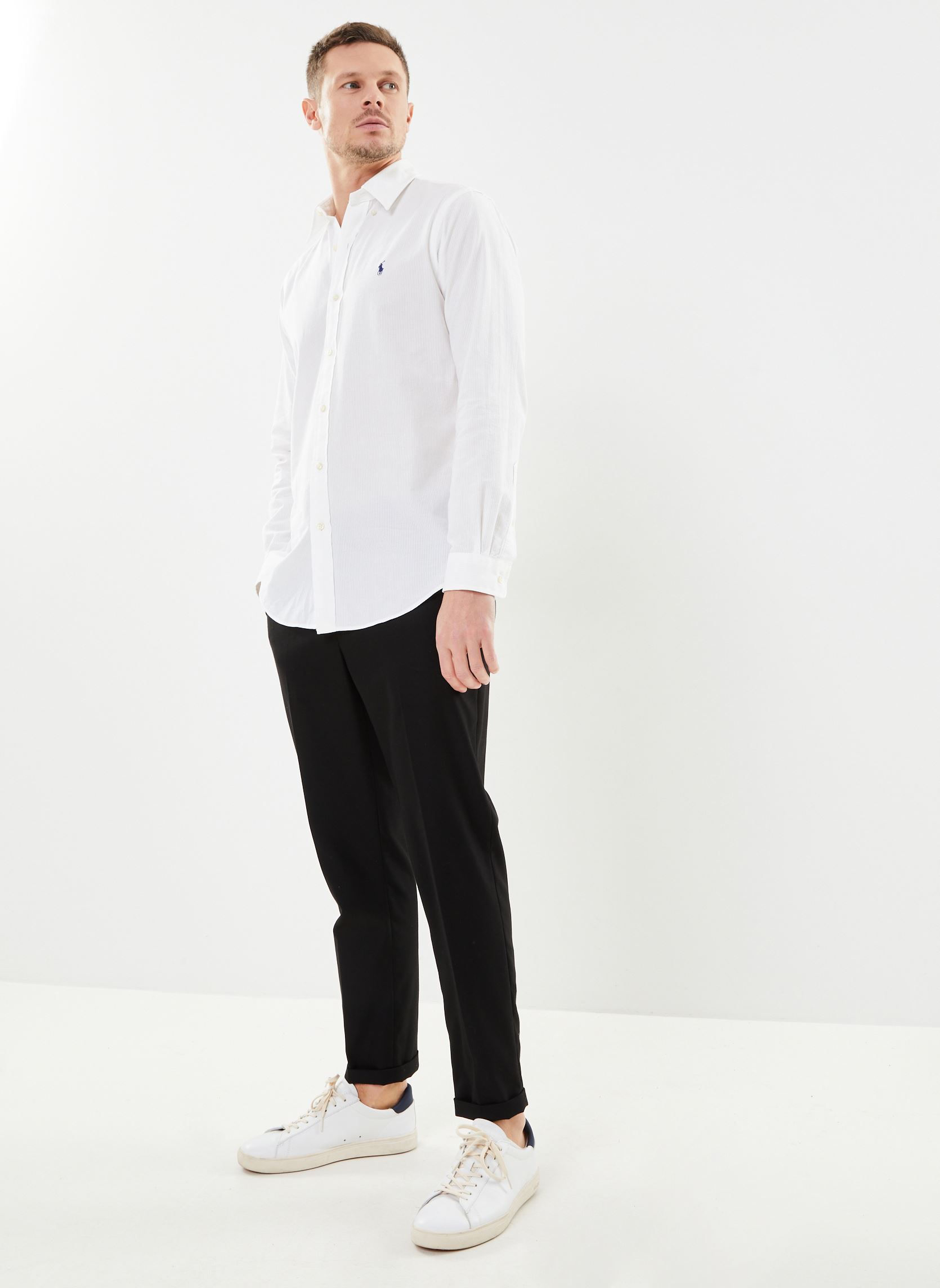 Chemises Cubdppcs-Long Sleeve-Sport Shirt 7109385 homme blanc Polo Ralph Lauren Chemises Cubdppcs-Long Sleeve-Sport Shirt 7109385 homme blanc WHITE