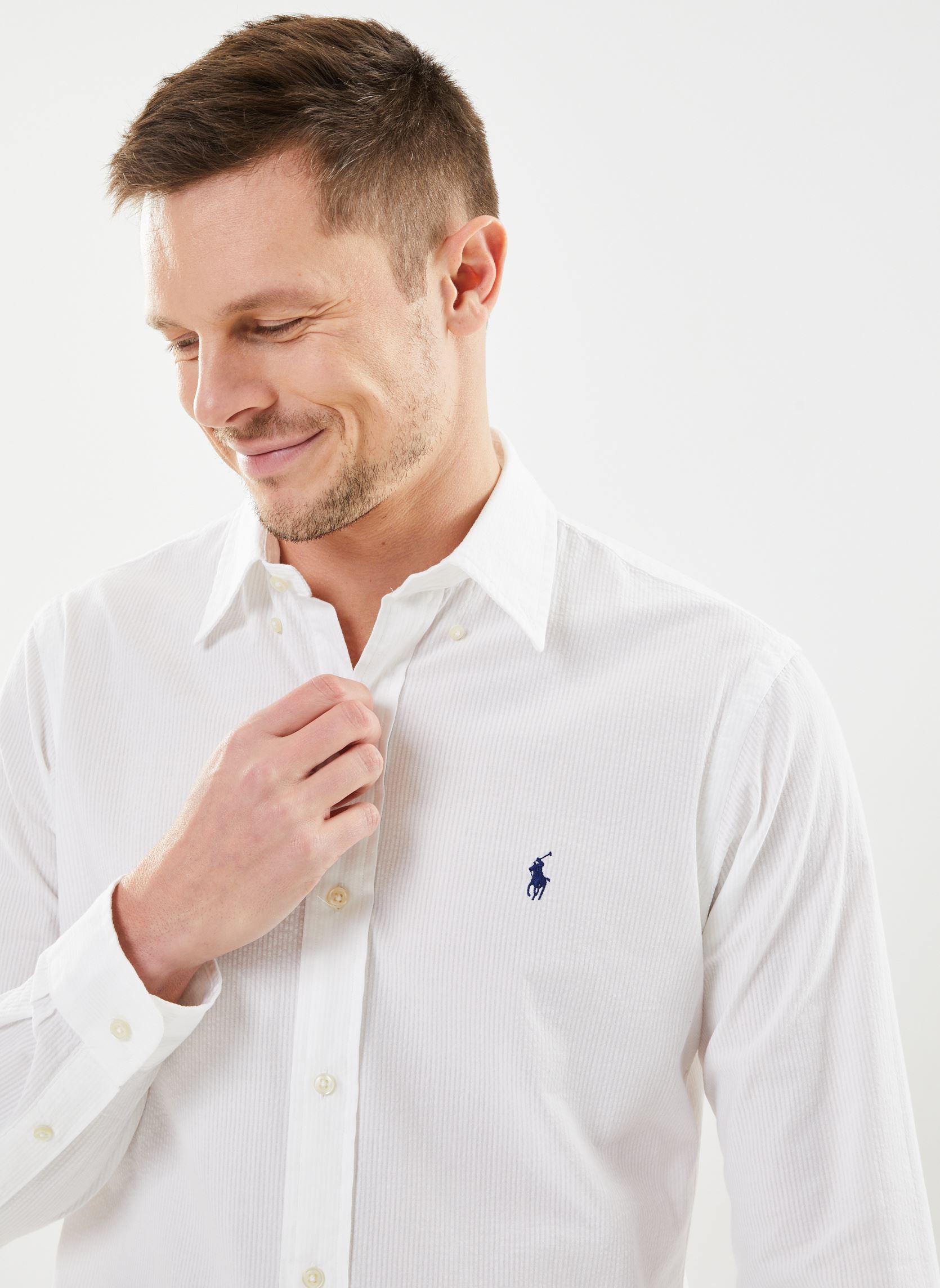 Chemises Cubdppcs-Long Sleeve-Sport Shirt 7109385 homme blanc Polo Ralph Lauren Chemises Cubdppcs-Long Sleeve-Sport Shirt 7109385 homme blanc WHITE
