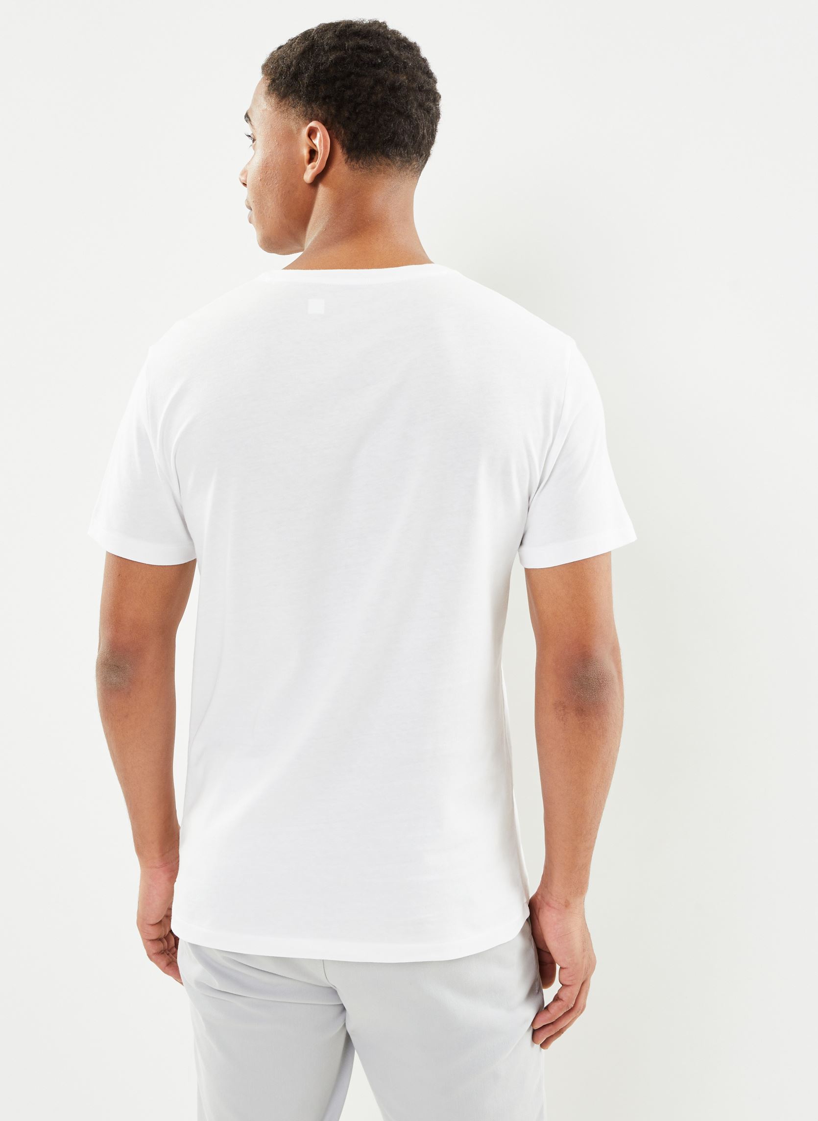 Tee-shirts manches courtes T-Shirt Col V Ajusté En Jersey 710671453 homme blanc Polo Ralph Lauren Tee-shirts manches courtes T-Shirt Col V Ajusté En Jersey 710671453 homme blanc WHITE
