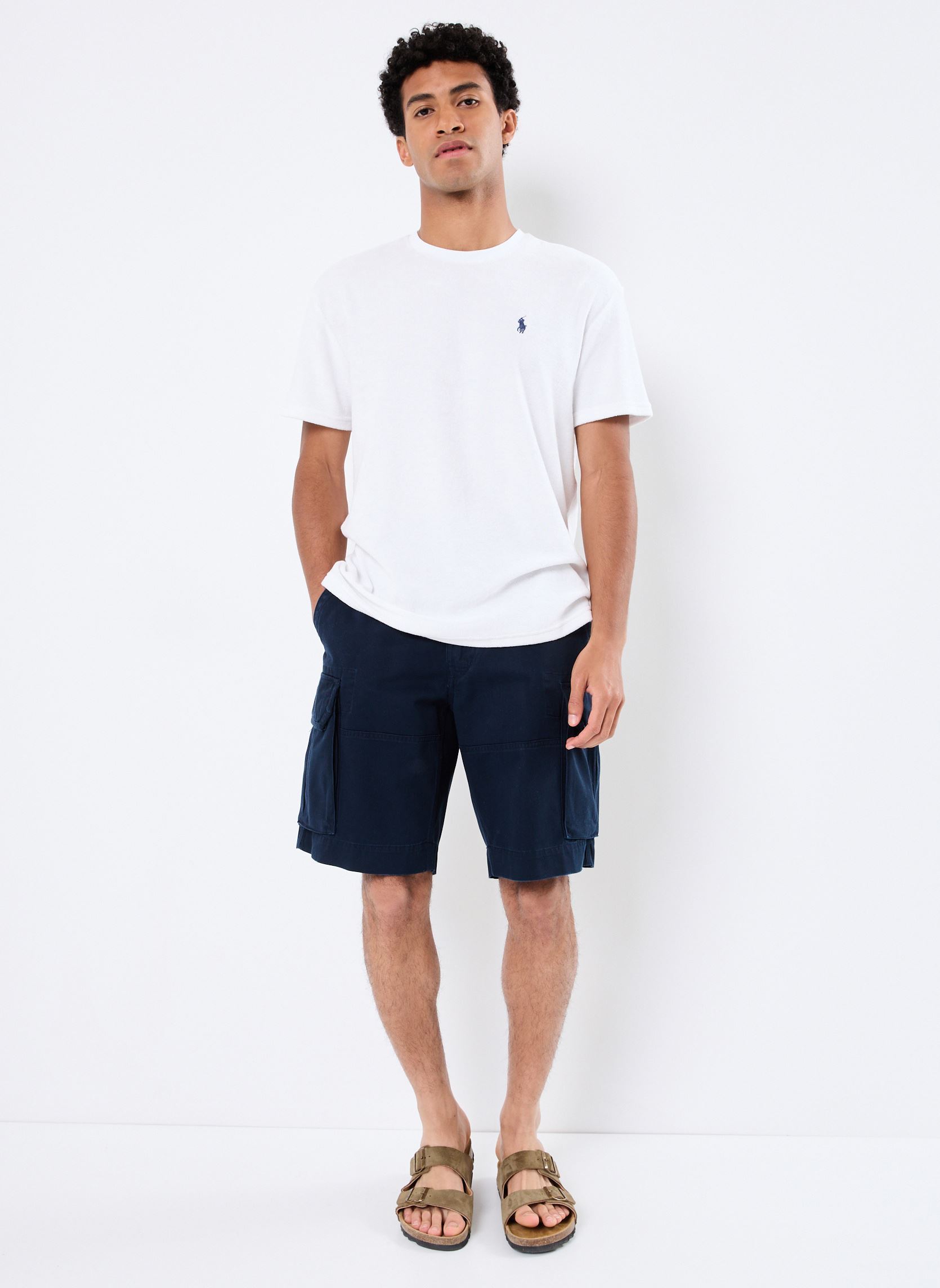 T-shirts met korte mouwen T-Shirt Coupe Classique Molleton Éponge heren wit Polo Ralph Lauren T-shirts met korte mouwen T-Shirt Coupe Classique Molleton Éponge heren wit WHITE