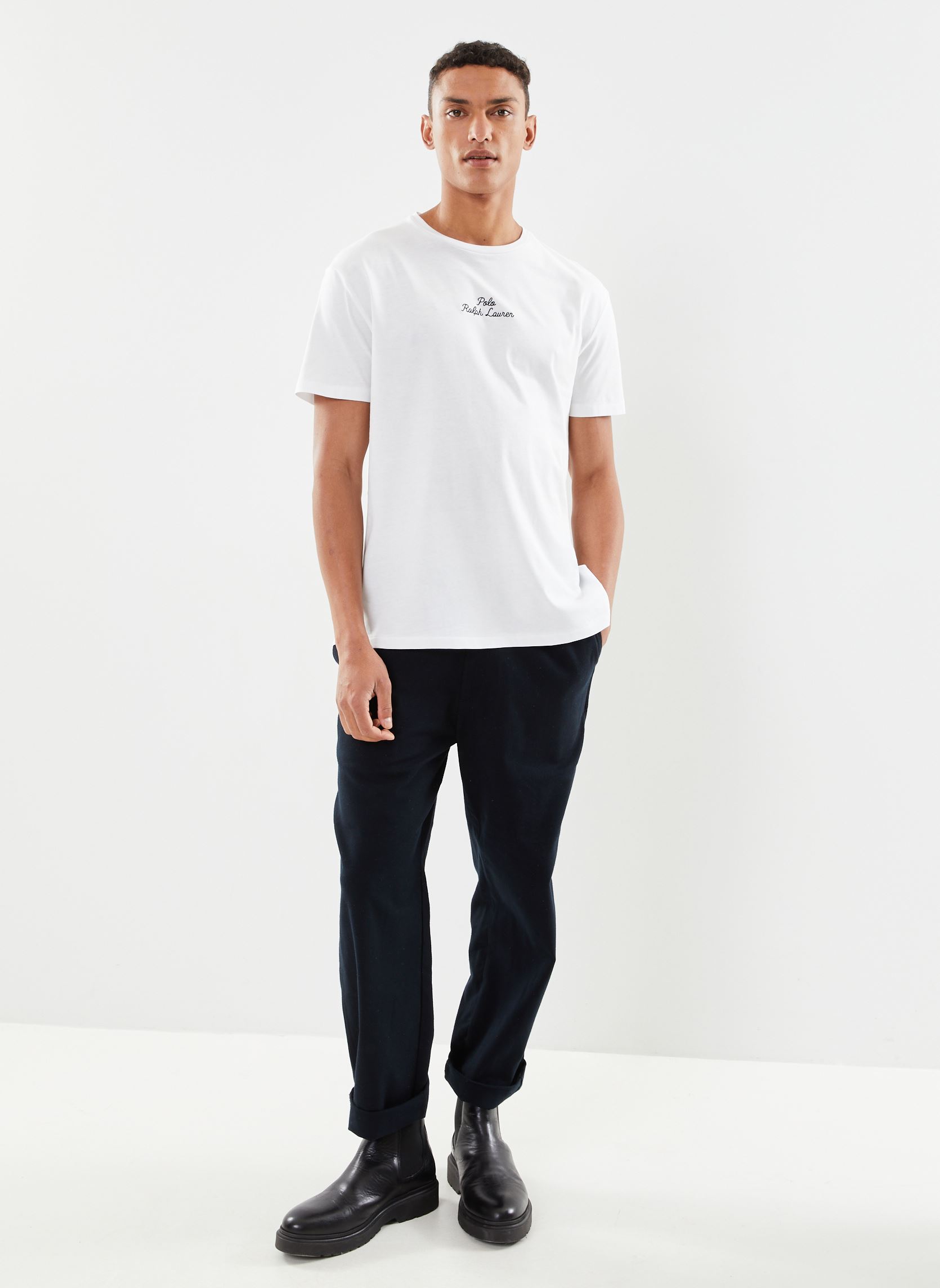 T-shirts met korte mouwen T-Shirt Coupe Classique À Logo En Jersey heren wit Polo Ralph Lauren T-shirts met korte mouwen T-Shirt Coupe Classique À Logo En Jersey heren wit White