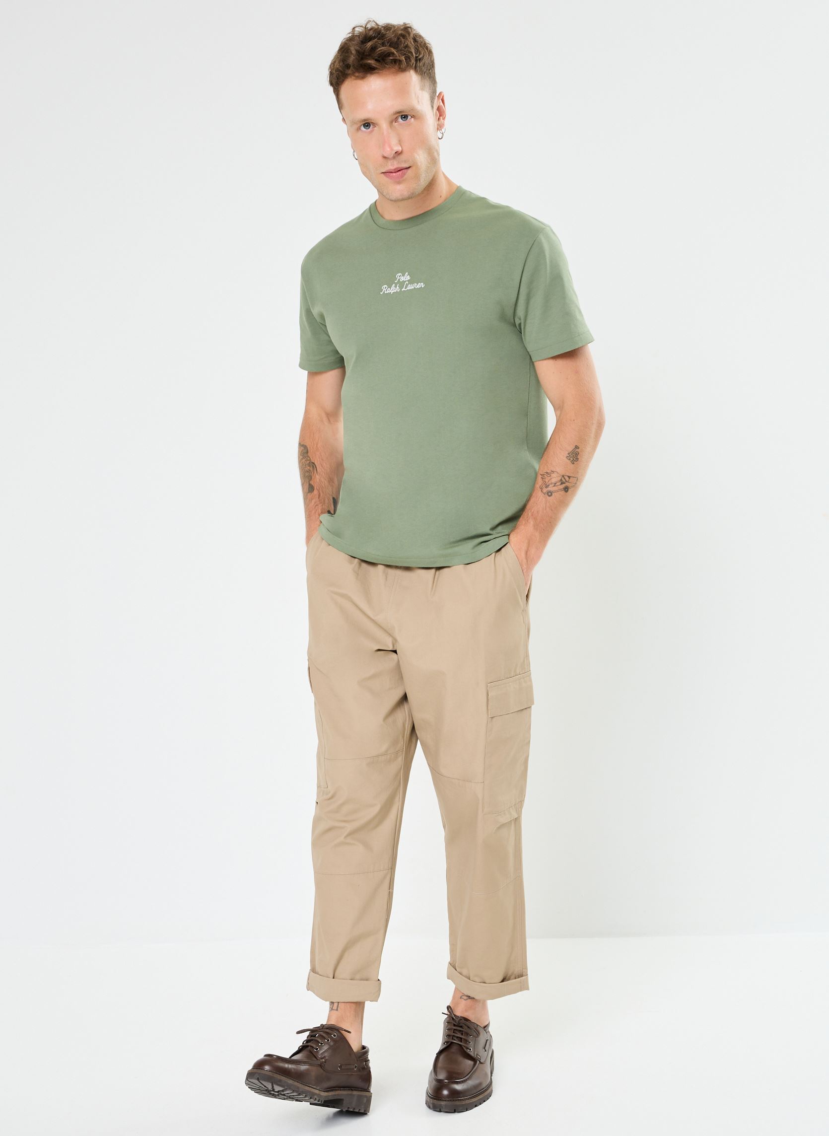 Kurzarm-T-Shirts T-Shirt Coupe Classique À Logo En Jersey herren grün Polo Ralph Lauren Kurzarm-T-Shirts T-Shirt Coupe Classique À Logo En Jersey herren grün CARGO GREEN