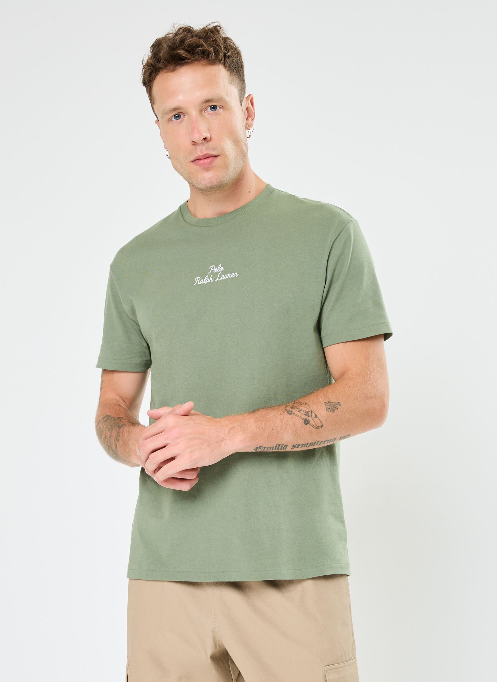 Vêtements Polo Ralph Lauren T Shirt Coupe Classique À Logo En Jersey 710936585 pour Homme - vue 3