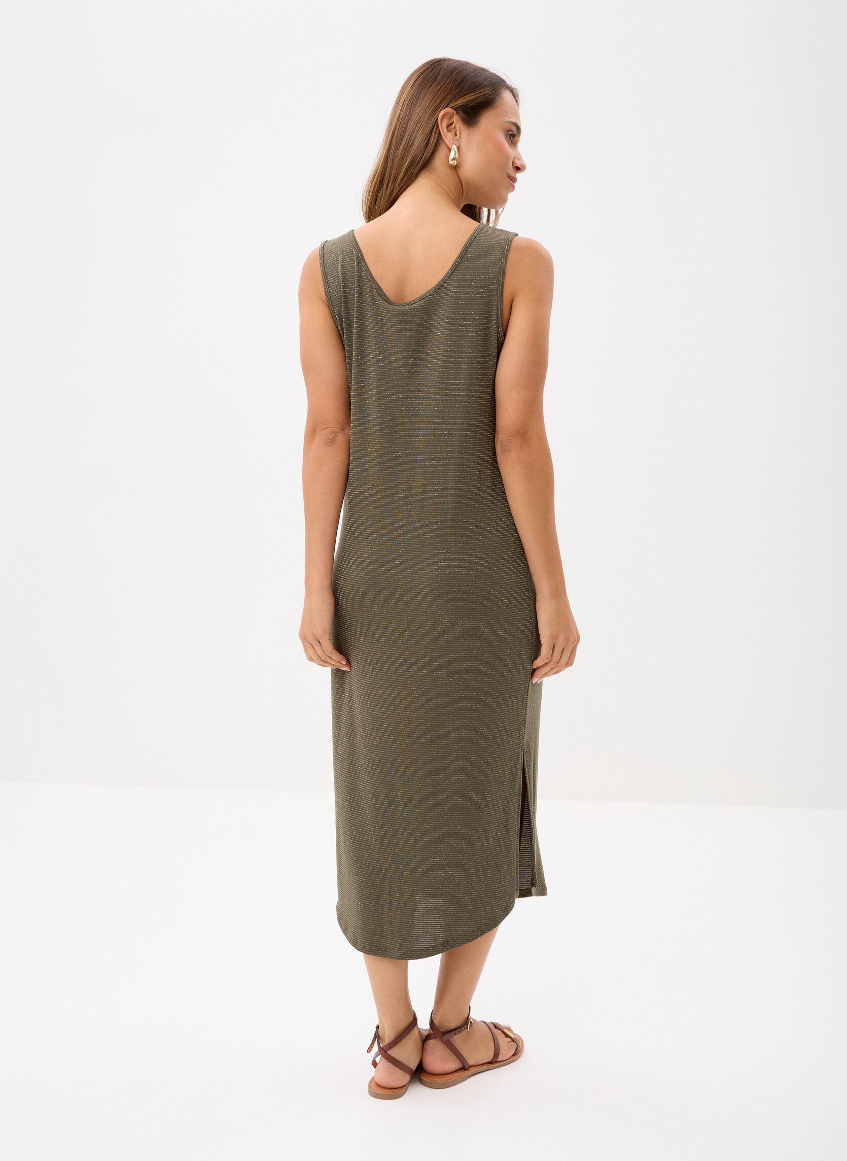 Jurken Pcbillo Tank Midi Dress Lurex Noos Bc dames groen Pieces Jurken Pcbillo Tank Midi Dress Lurex Noos Bc dames groen grape leaf