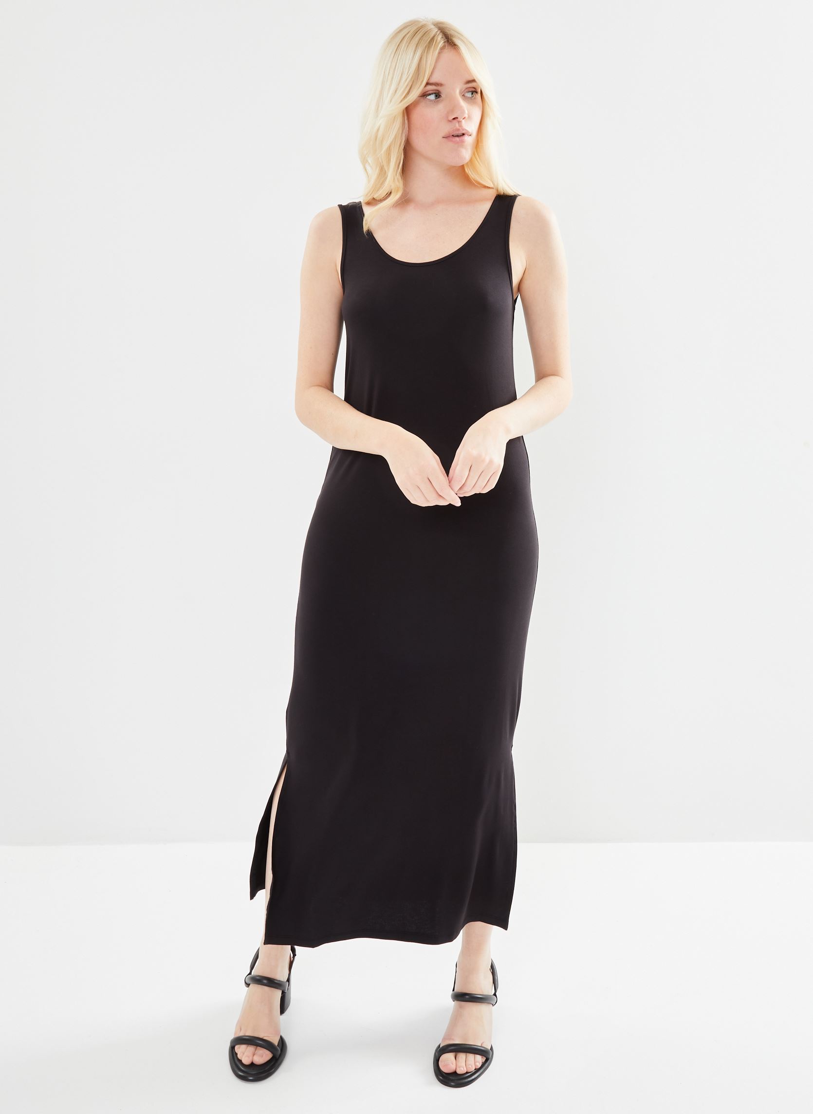 Lange jurken Pcsofia Tank Ankle Dress Noos Bc dames zwart Pieces Lange jurken Pcsofia Tank Ankle Dress Noos Bc dames zwart BLACK