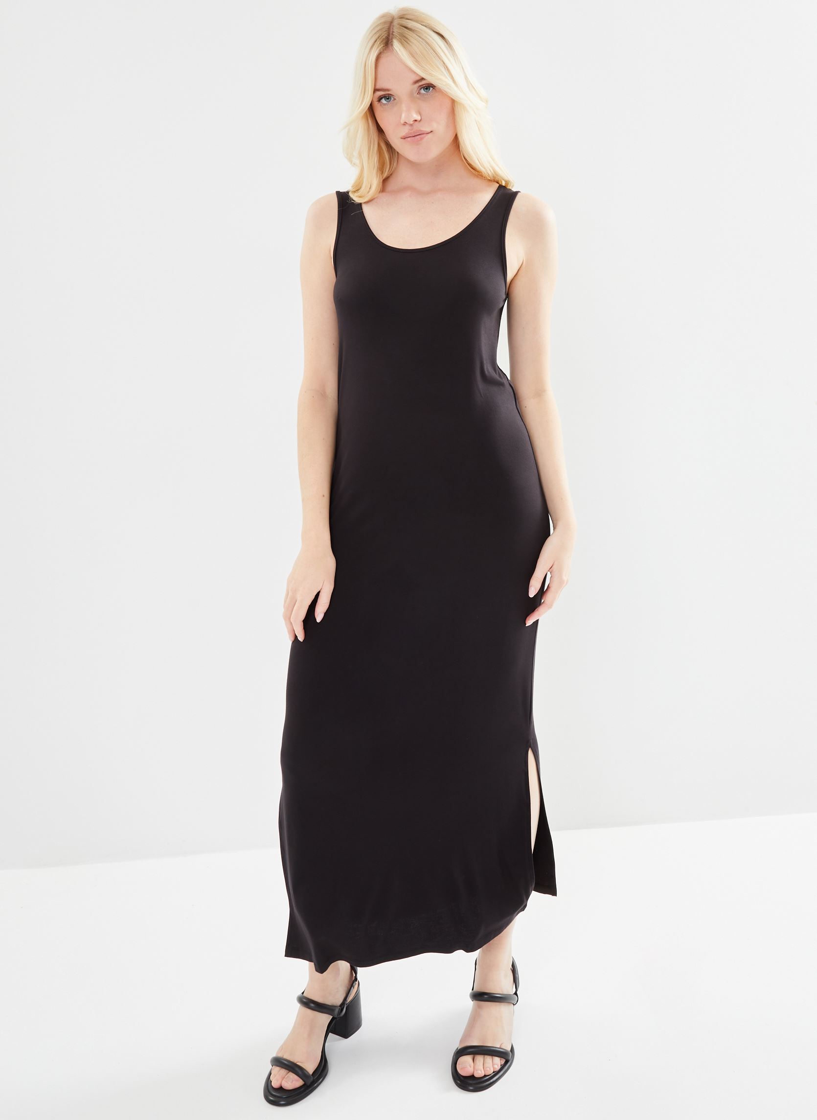 Lange jurken Pcsofia Tank Ankle Dress Noos Bc dames zwart Pieces Lange jurken Pcsofia Tank Ankle Dress Noos Bc dames zwart BLACK
