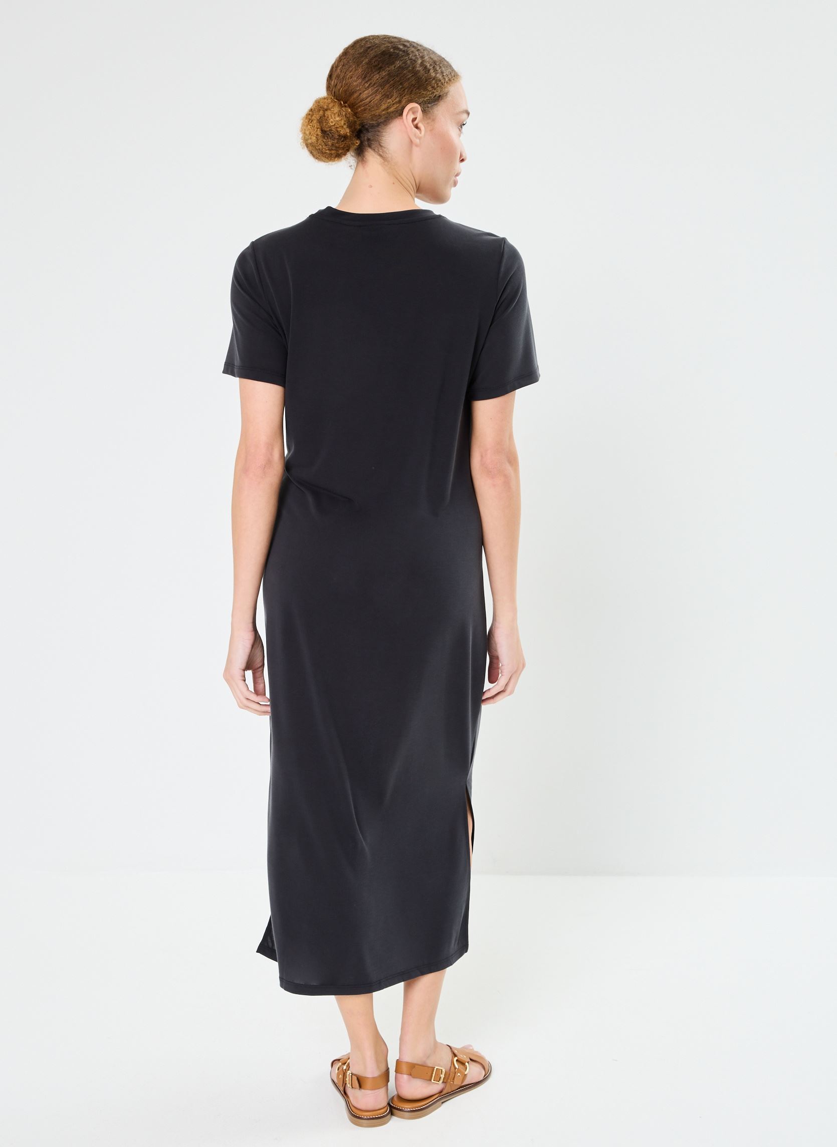 Robes longues Pcanora Ss O-Neck Midi Knot Dress Bc femme noir Pieces Robes longues Pcanora Ss O-Neck Midi Knot Dress Bc femme noir BLACK