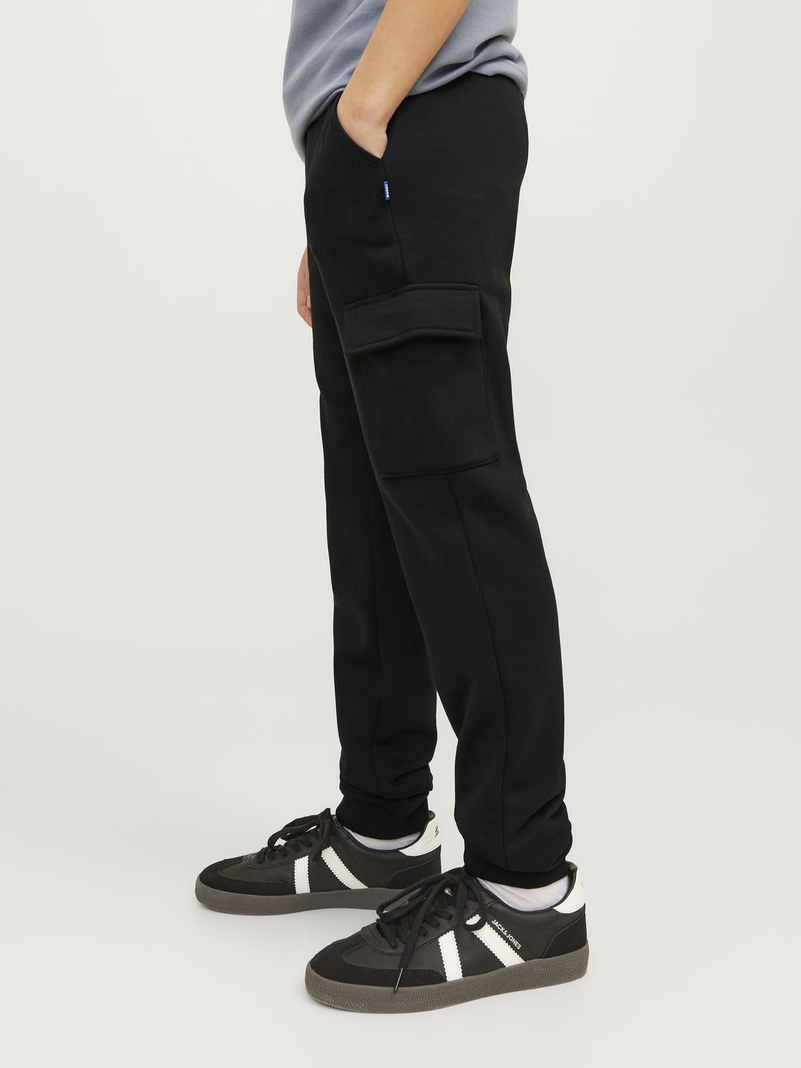 Joggings Jpstgordon Jjbradley Cargo Pan Noos Jnr garçon noir Jack & Jones Joggings Jpstgordon Jjbradley Cargo Pan Noos Jnr garçon noir BLACK