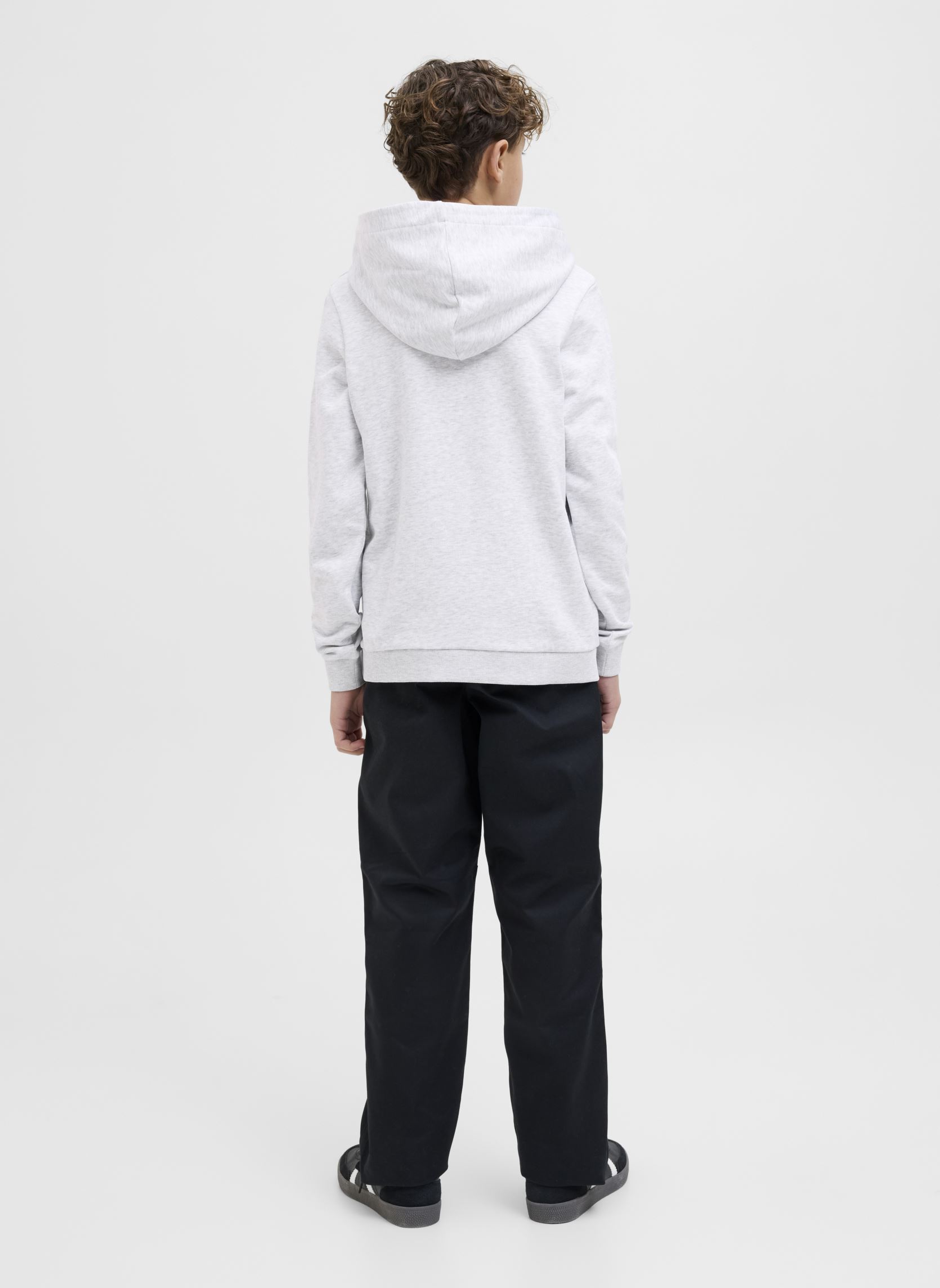 Sweats à capuche Jcologan Ss24 Print Sweat Hood Sn Jnr garçon blanc Jack & Jones Sweats à capuche Jcologan Ss24 Print Sweat Hood Sn Jnr garçon blanc WHITE MELANGE
