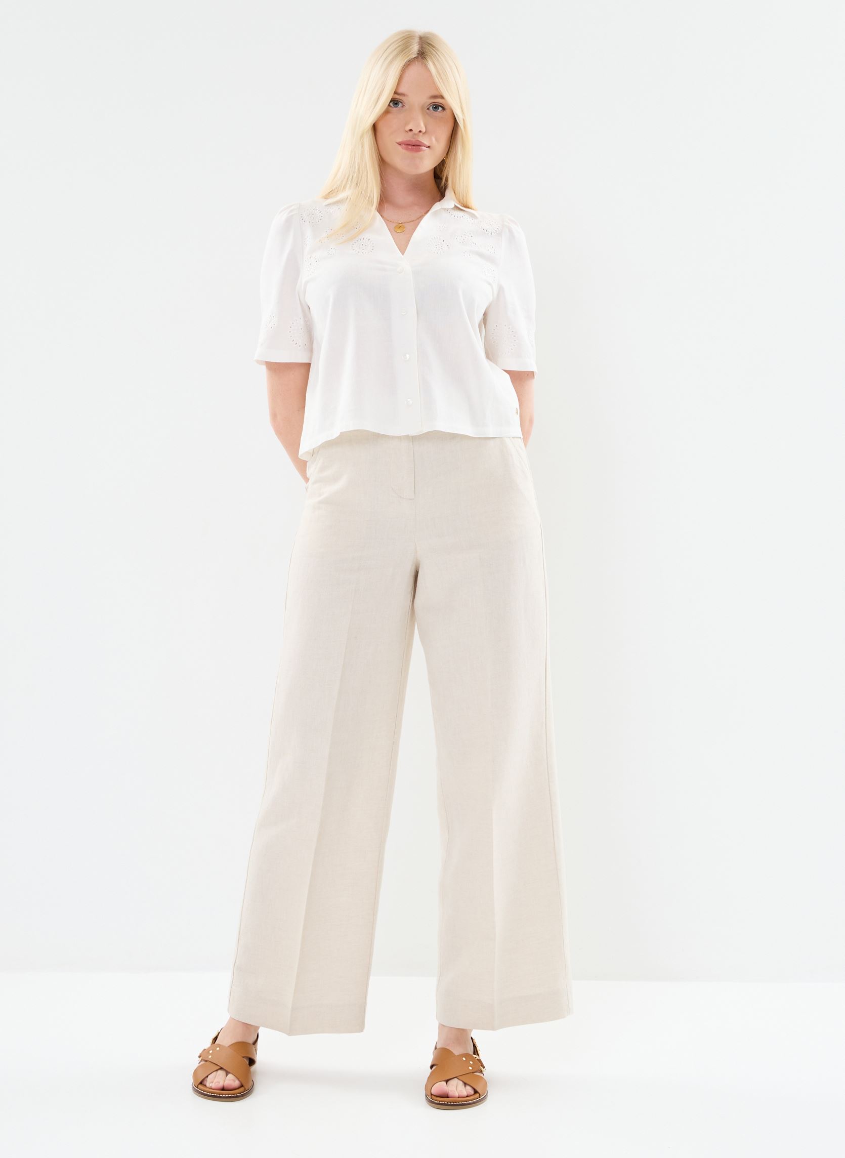 Pantalons larges PALONA femme beige Georgia Rose Pantalons larges PALONA femme beige BEIGE
