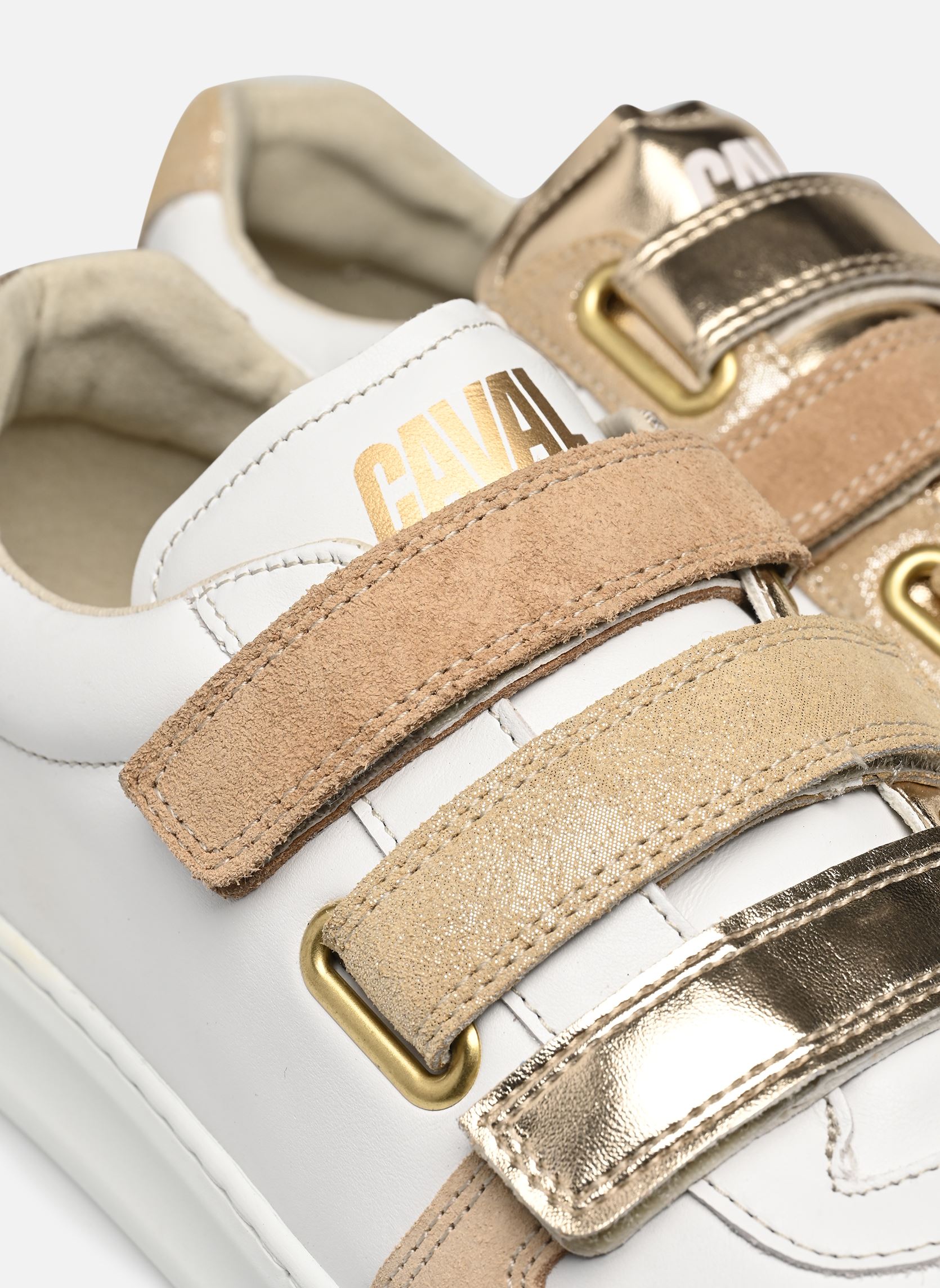Baskets VELCROS femme blanc Caval Baskets VELCROS femme blanc Gold Digger