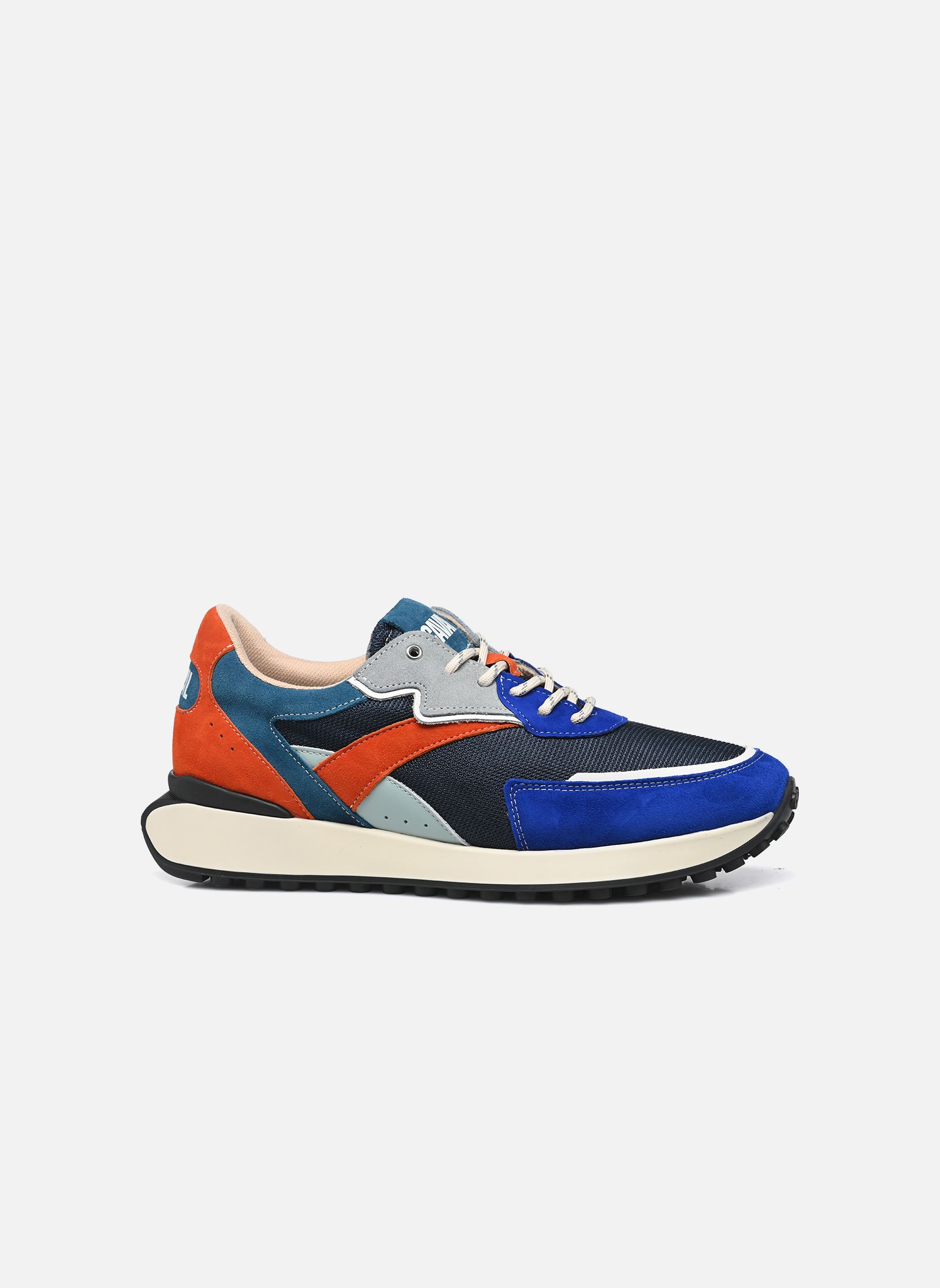 Baskets running Slide M homme bleu Caval Baskets running Slide M homme bleu Electrik Tangerine