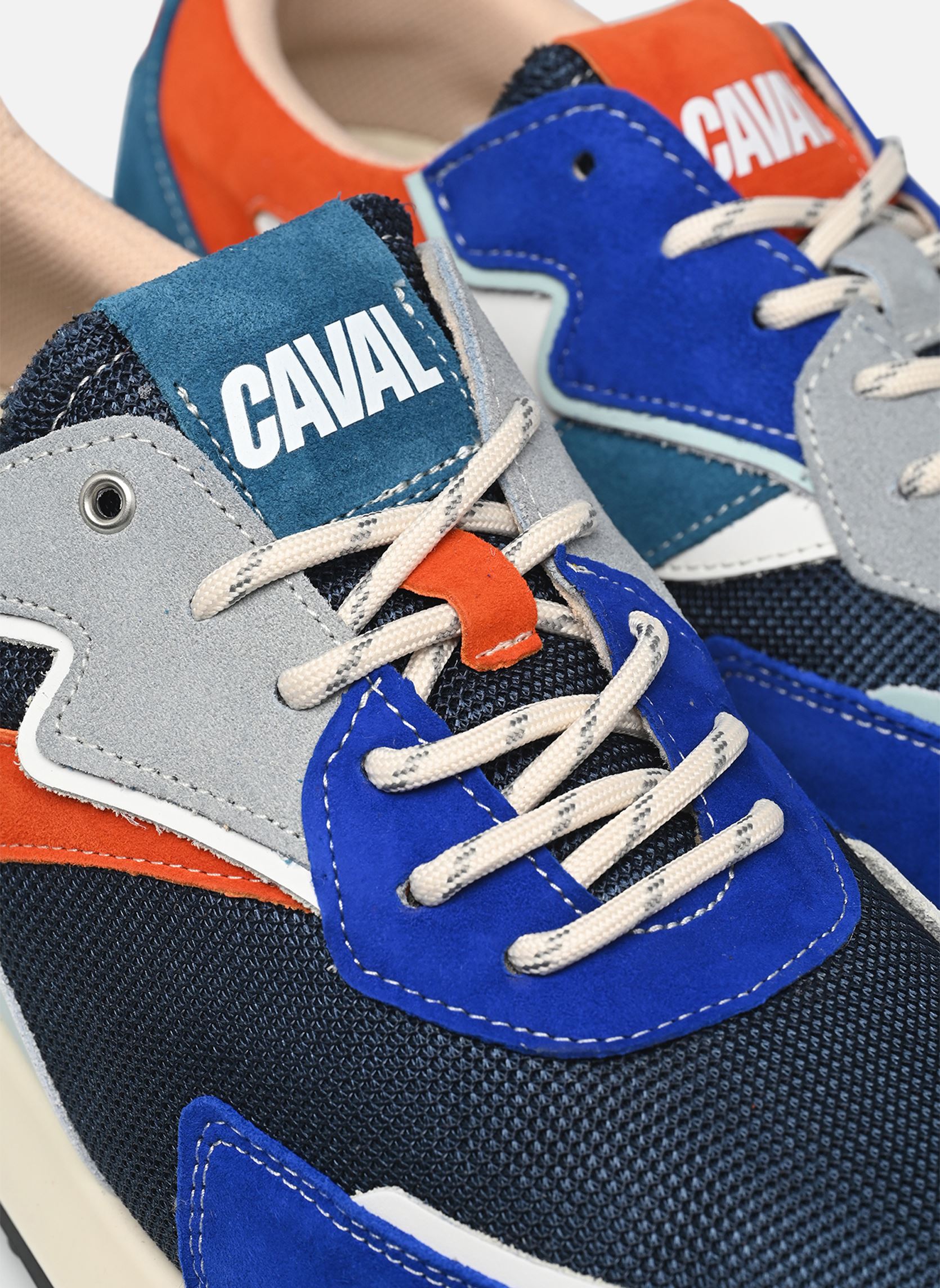 Baskets running Slide M homme bleu Caval Baskets running Slide M homme bleu Electrik Tangerine