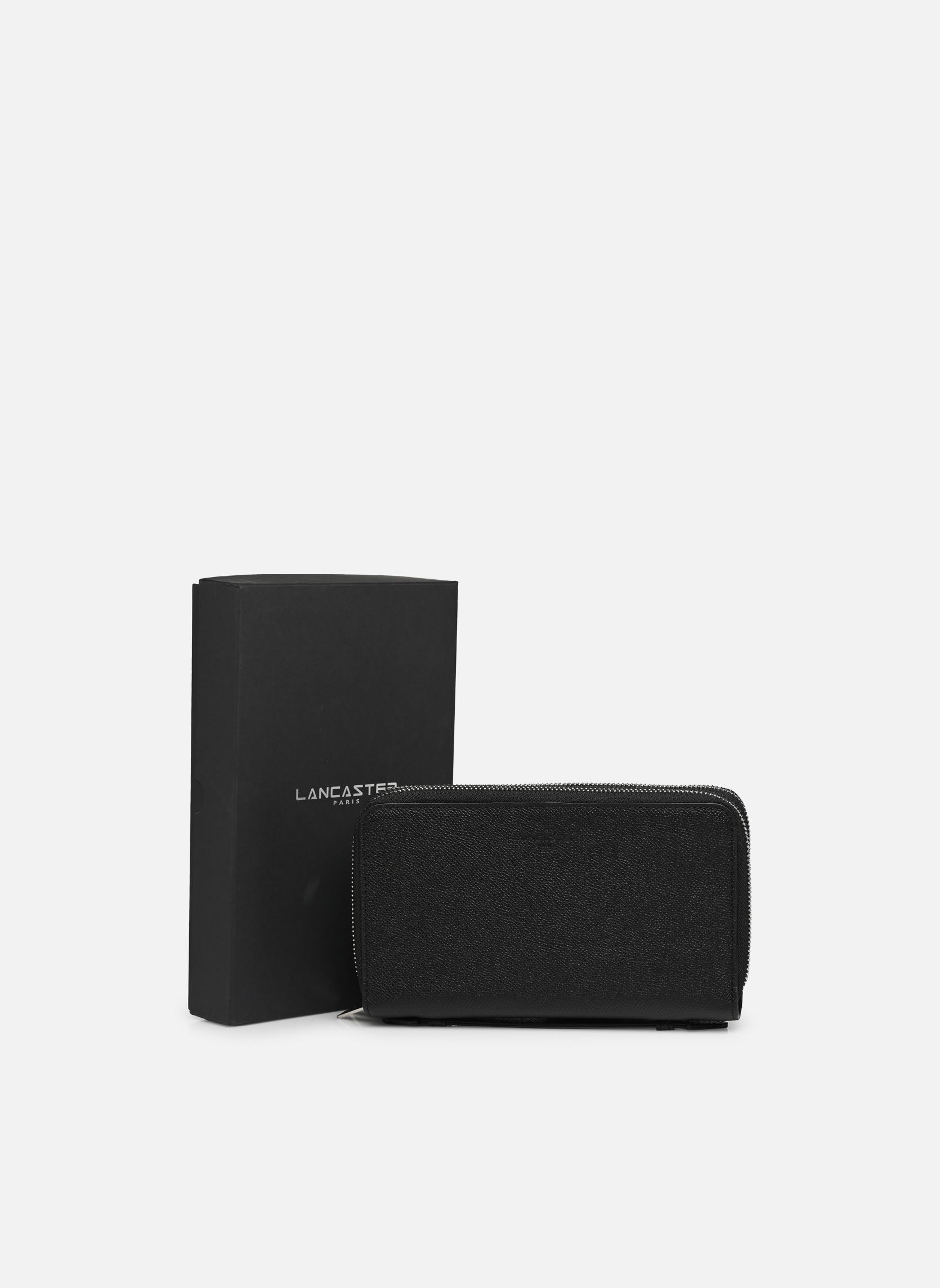 Portemonnees Compagnon Double Zip Delphino Lucas heren zwart Lancaster Portemonnees Compagnon Double Zip Delphino Lucas heren zwart NOIR