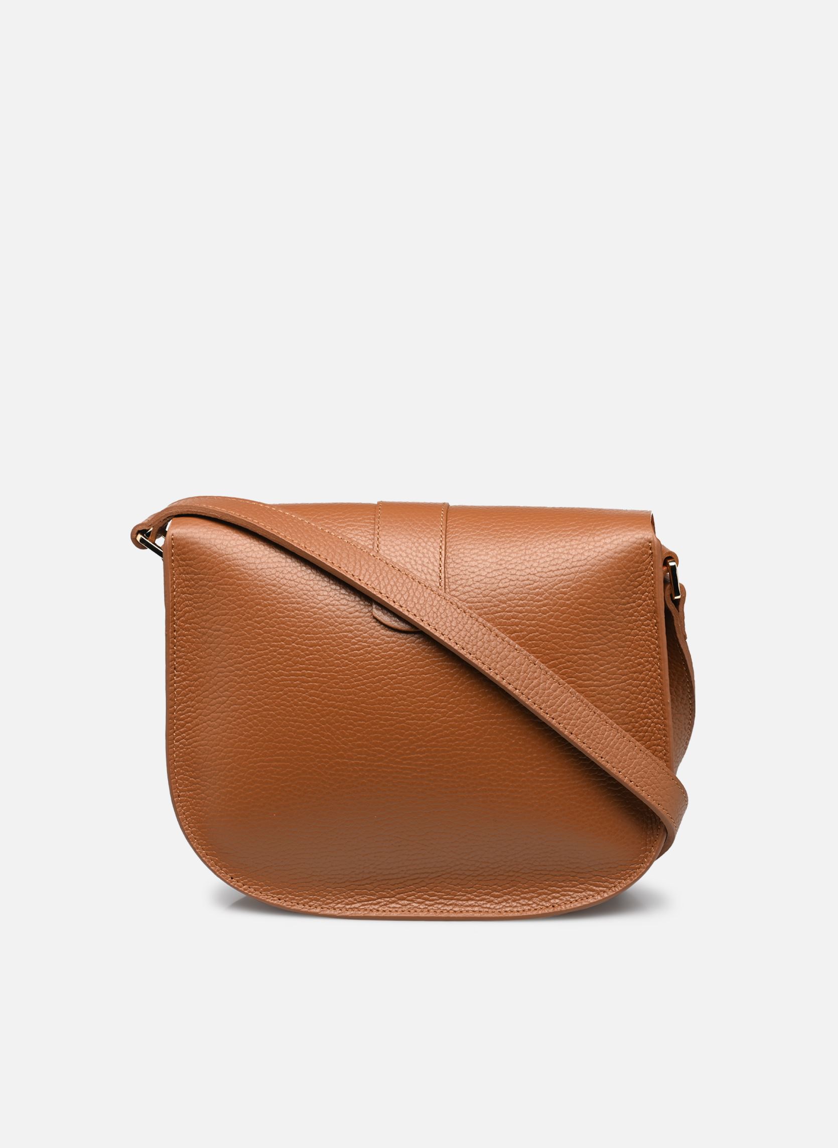 Sacs bandoulière Sac besace A rabat avec fermoir Top Doub femme marron Lancaster Sacs bandoulière Sac besace A rabat avec fermoir Top Doub femme marron CAMEL - IN - ORANGE