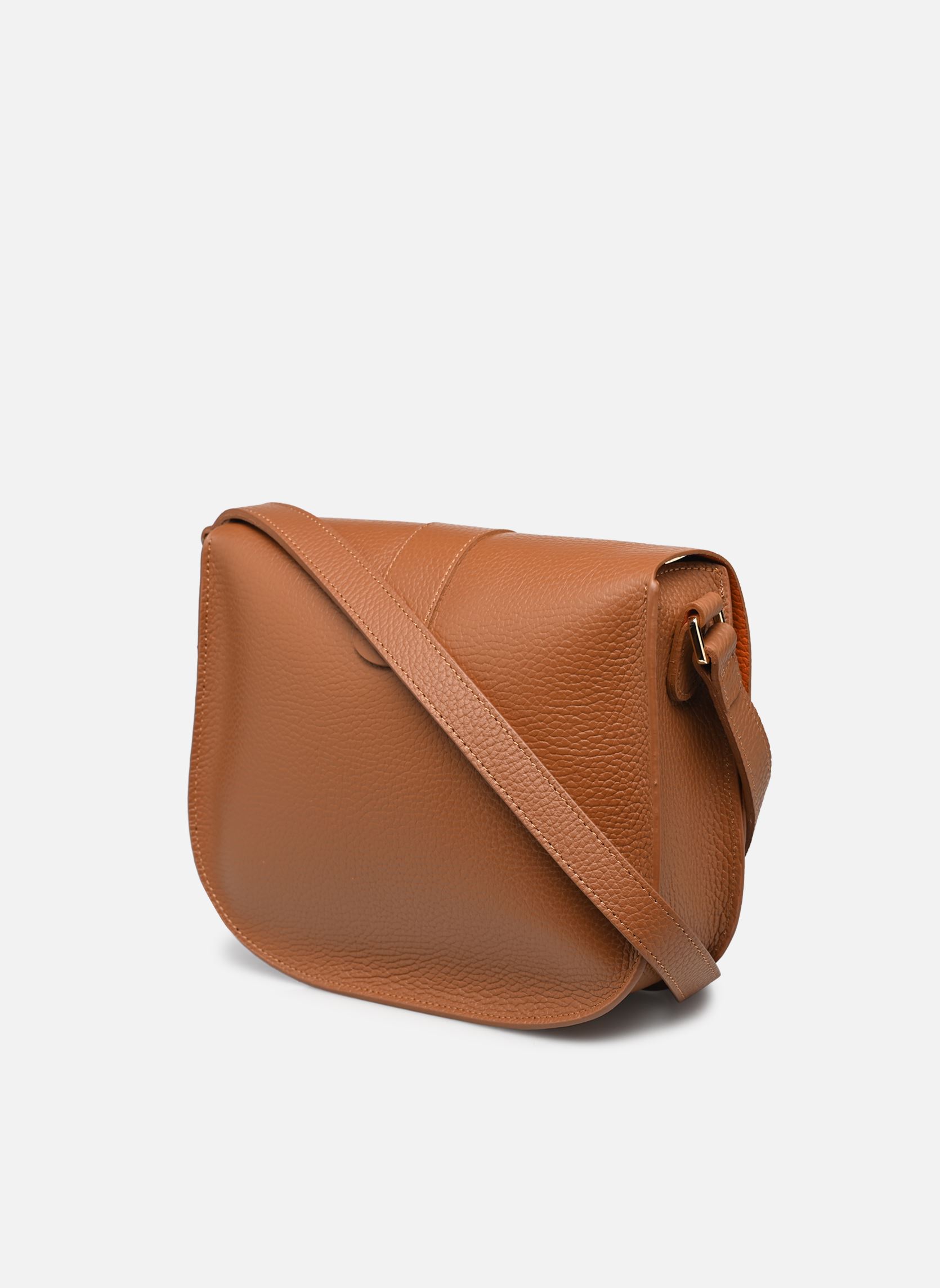 Sacs bandoulière Sac besace A rabat avec fermoir Top Doub femme marron Lancaster Sacs bandoulière Sac besace A rabat avec fermoir Top Doub femme marron CAMEL - IN - ORANGE