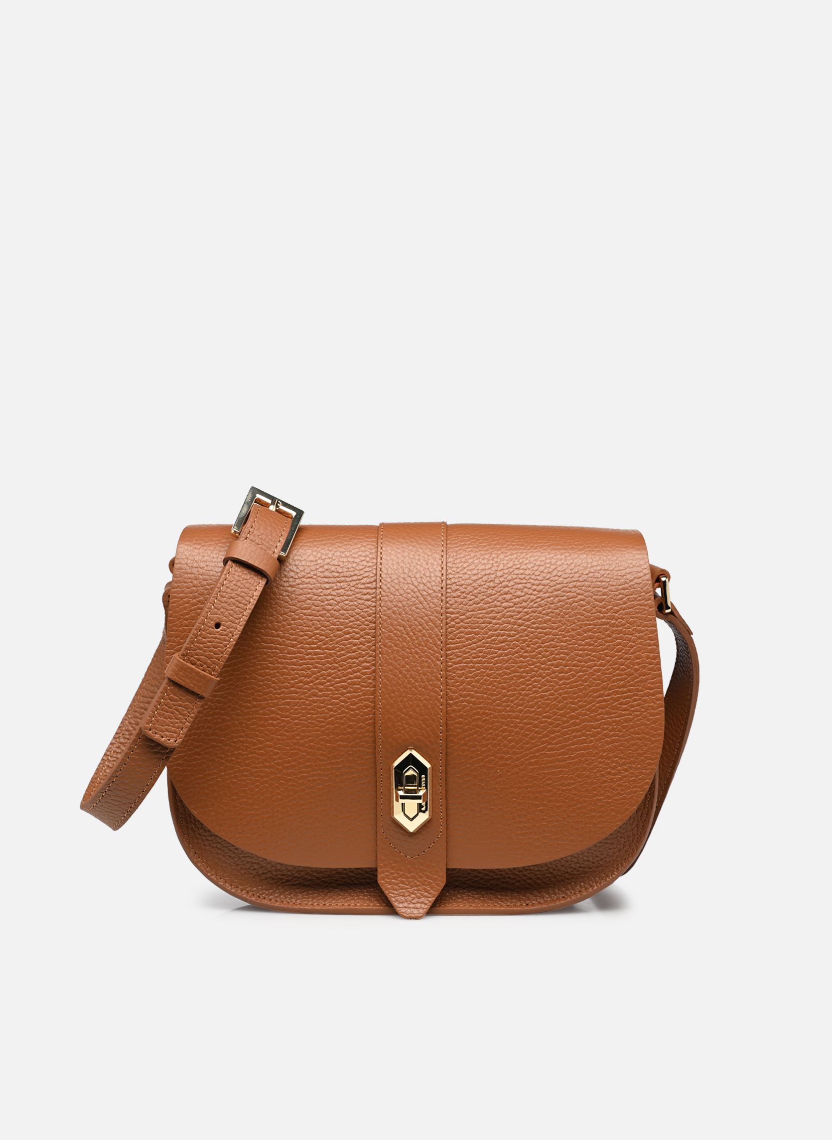 Sacs à main Lancaster Sac besace A rabat avec fermoir Top Double pour Sacs