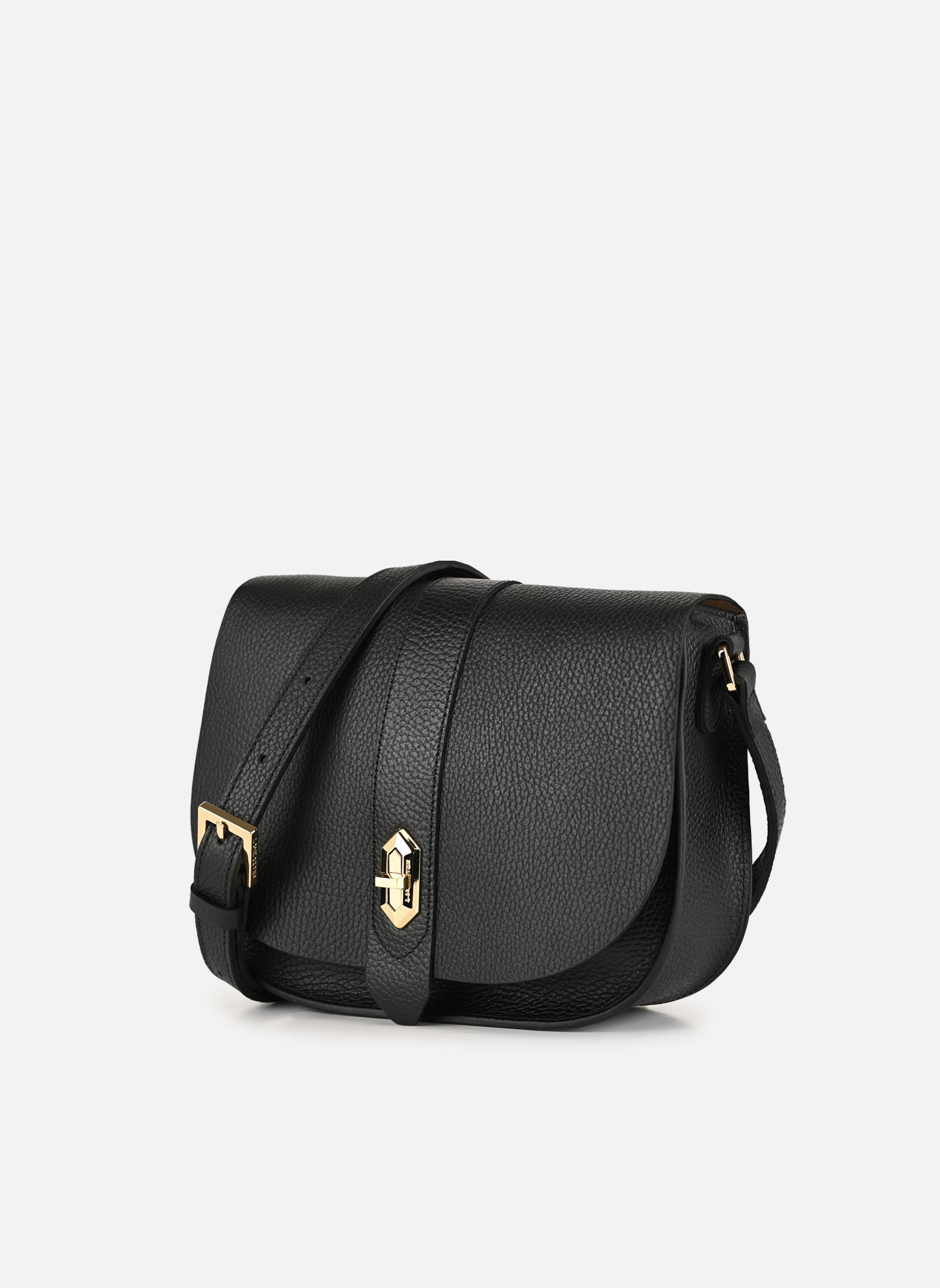 Sacs bandoulière Sac besace A rabat avec fermoir Top Doub femme noir Lancaster Sacs bandoulière Sac besace A rabat avec fermoir Top Doub femme noir NOIR_IN_NUDE