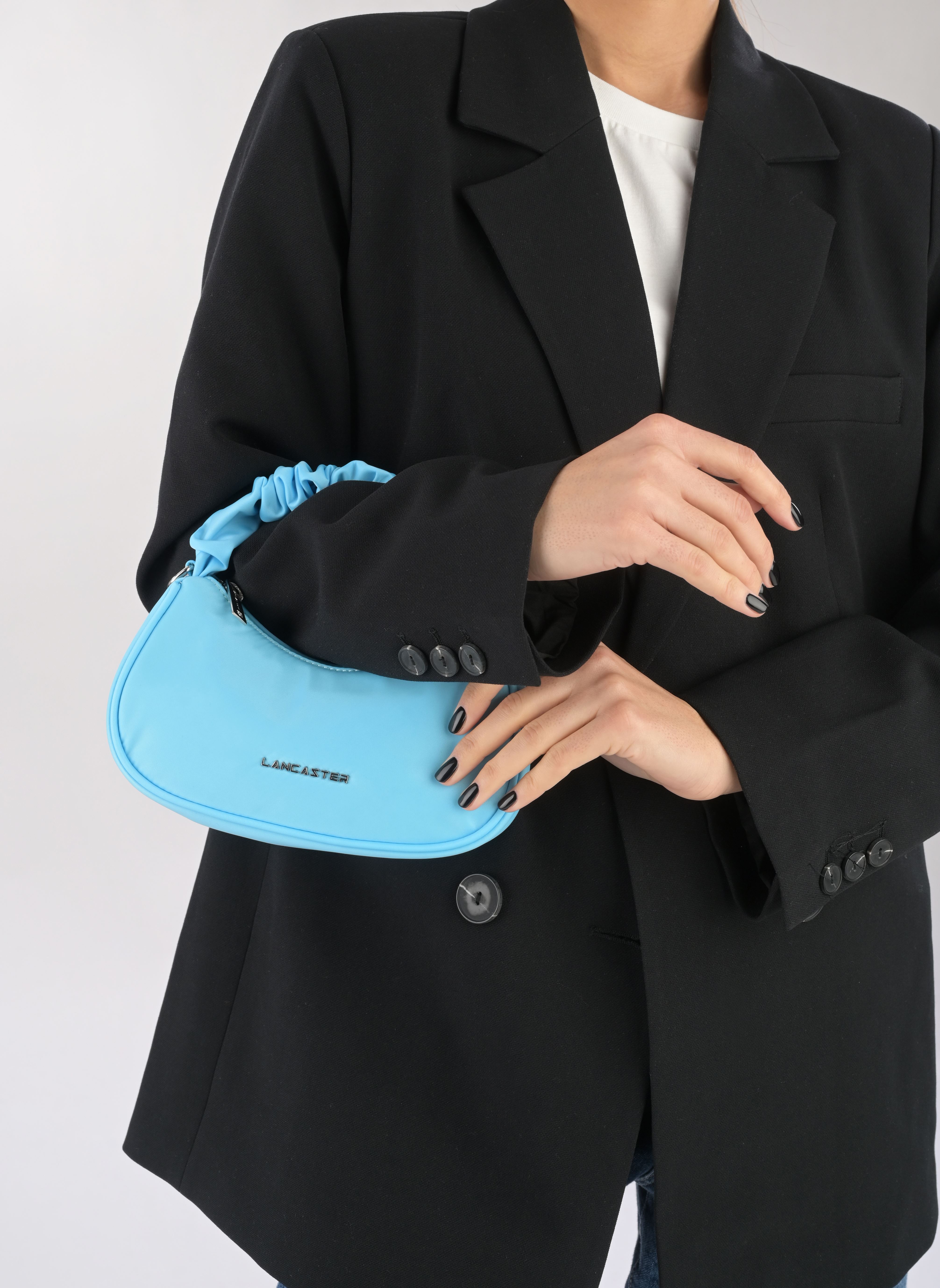 Handtassen Pochette Zippé Mini Basic Chouchou dames blauw Lancaster Handtassen Pochette Zippé Mini Basic Chouchou dames blauw BLEU ATOLL