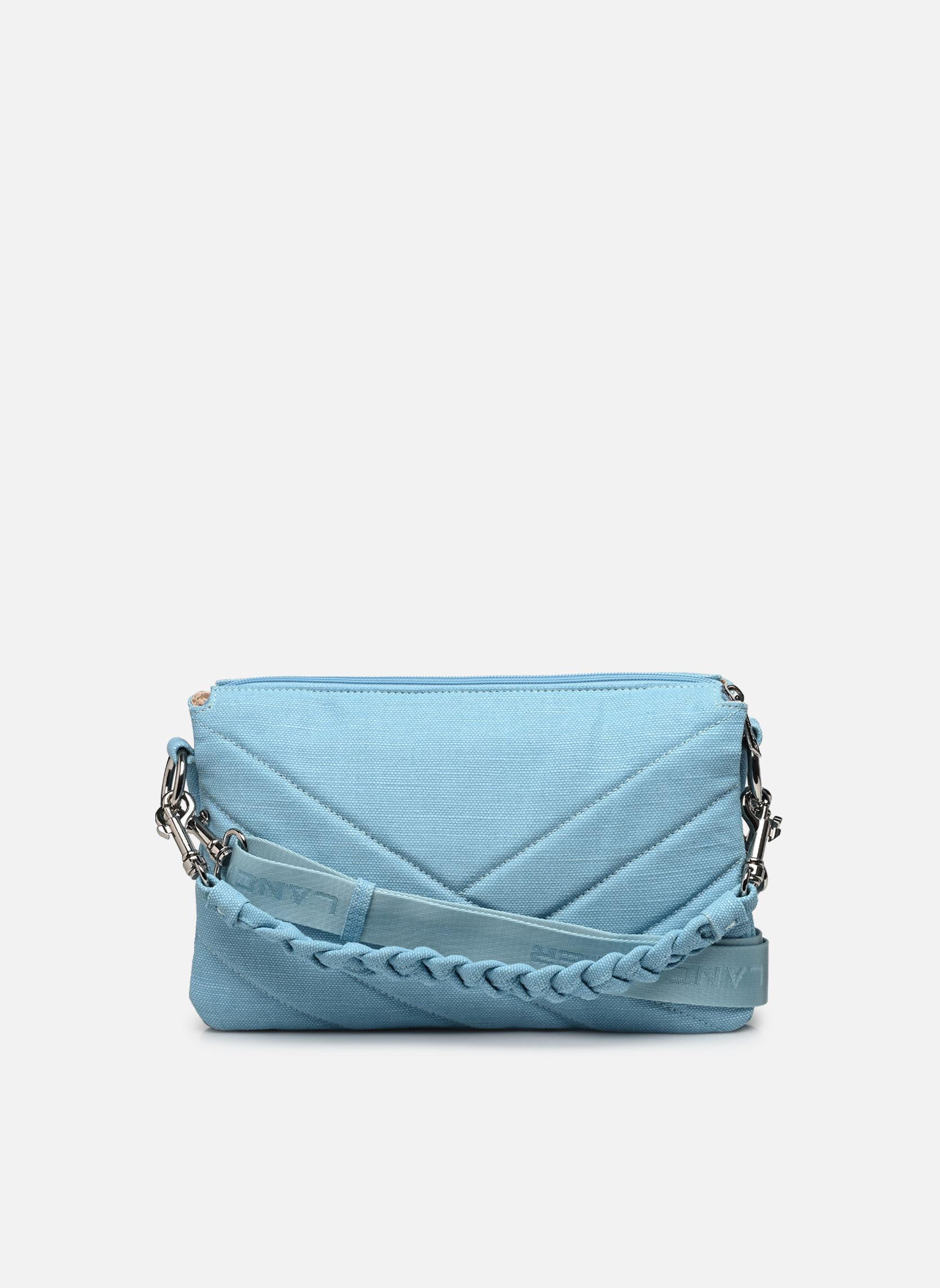 Umhängetaschen Pochette Zippé M Canvas Matelassé damen blau Lancaster Umhängetaschen Pochette Zippé M Canvas Matelassé damen blau LAGON