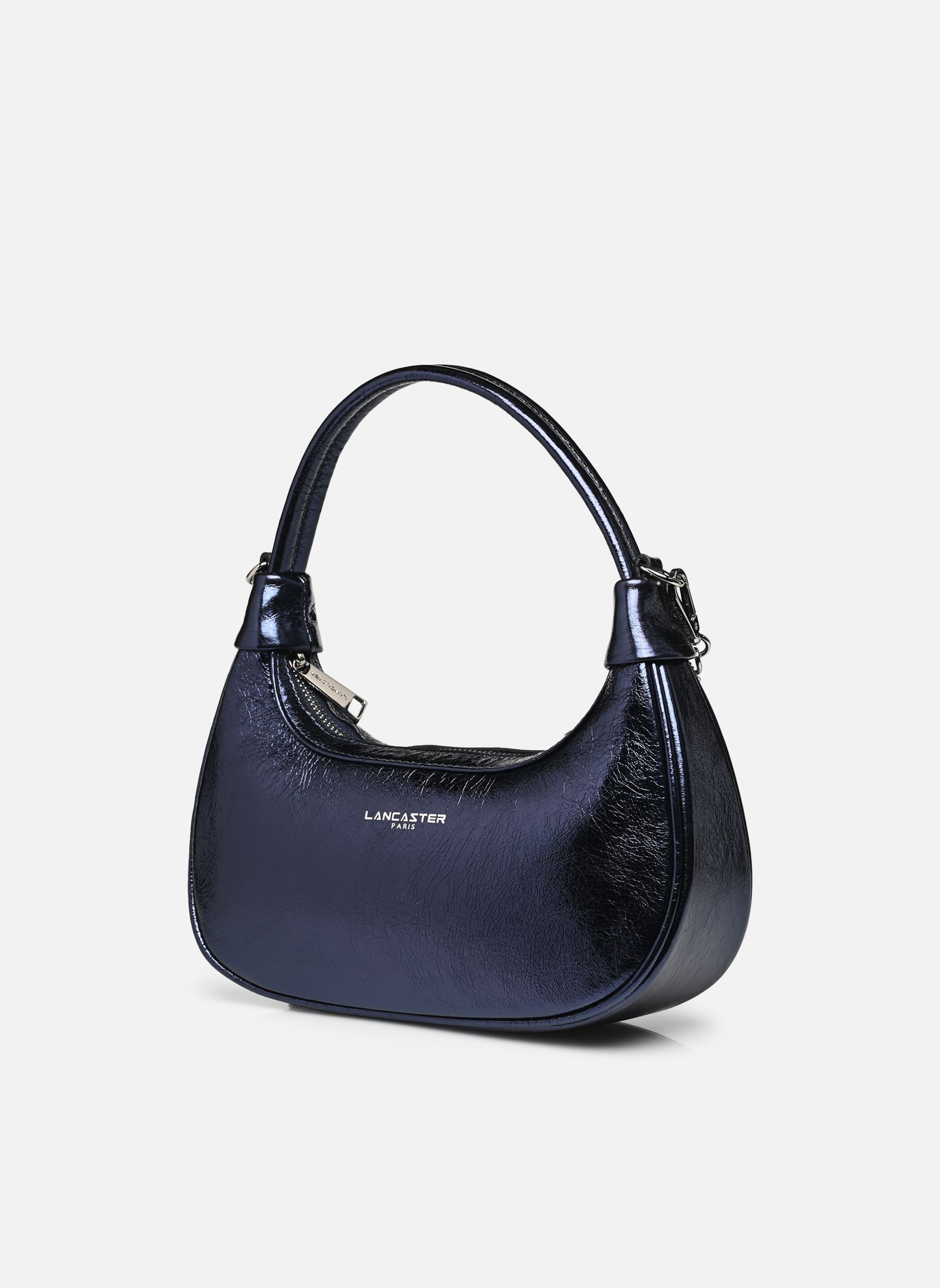 Umhängetaschen Sac hobo Zippé Mini Aura damen blau Lancaster Umhängetaschen Sac hobo Zippé Mini Aura damen blau BLEU FONCE