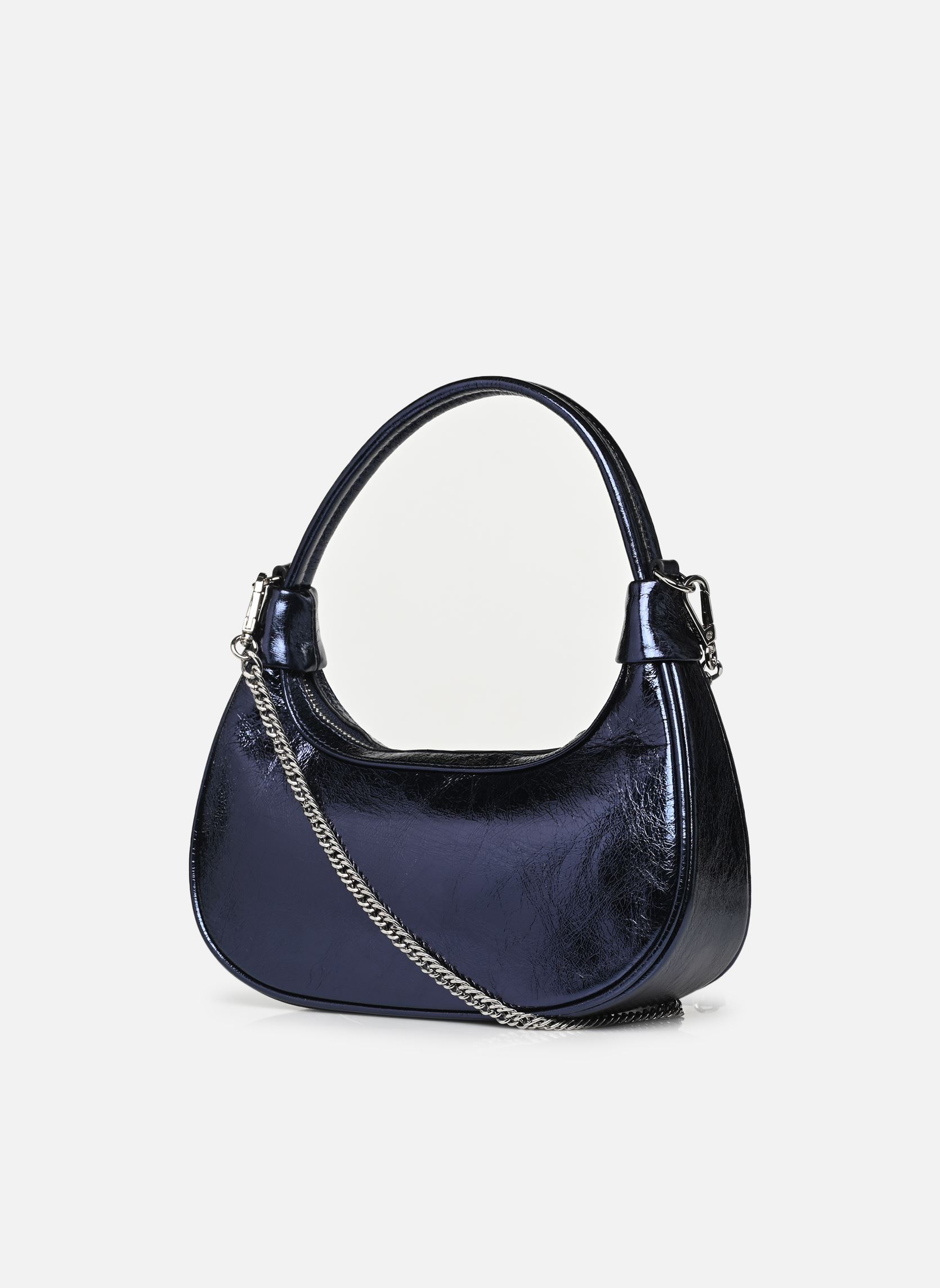 Umhängetaschen Sac hobo Zippé Mini Aura damen blau Lancaster Umhängetaschen Sac hobo Zippé Mini Aura damen blau BLEU FONCE