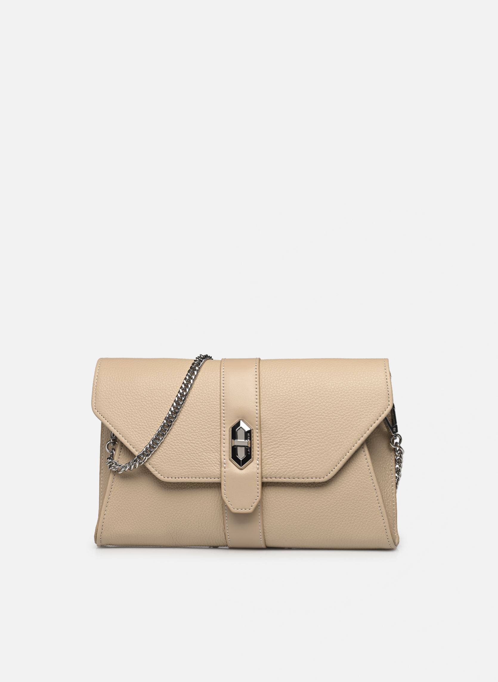 Schoudertassen Pochette A rabat avec fermoir Milano Del dames beige Lancaster Schoudertassen Pochette A rabat avec fermoir Milano Del dames beige BEIGE FONCÉ