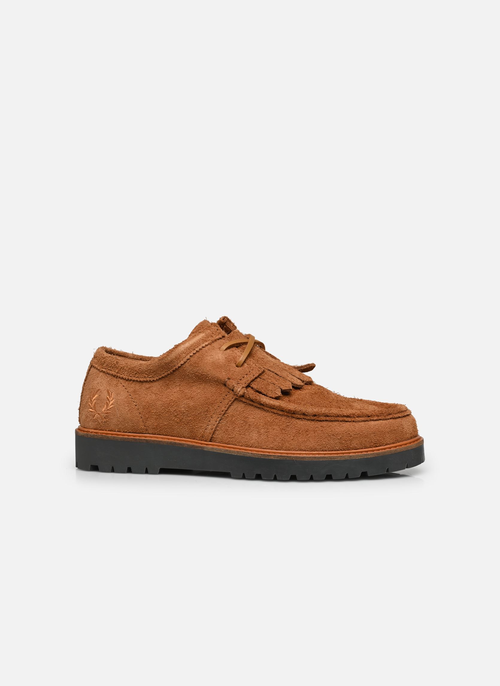 Richelieus-Schuhe KENNEY LOW HAIRY SUEDE herren braun Fred Perry Richelieus-Schuhe KENNEY LOW HAIRY SUEDE herren braun DARK CARAMEL