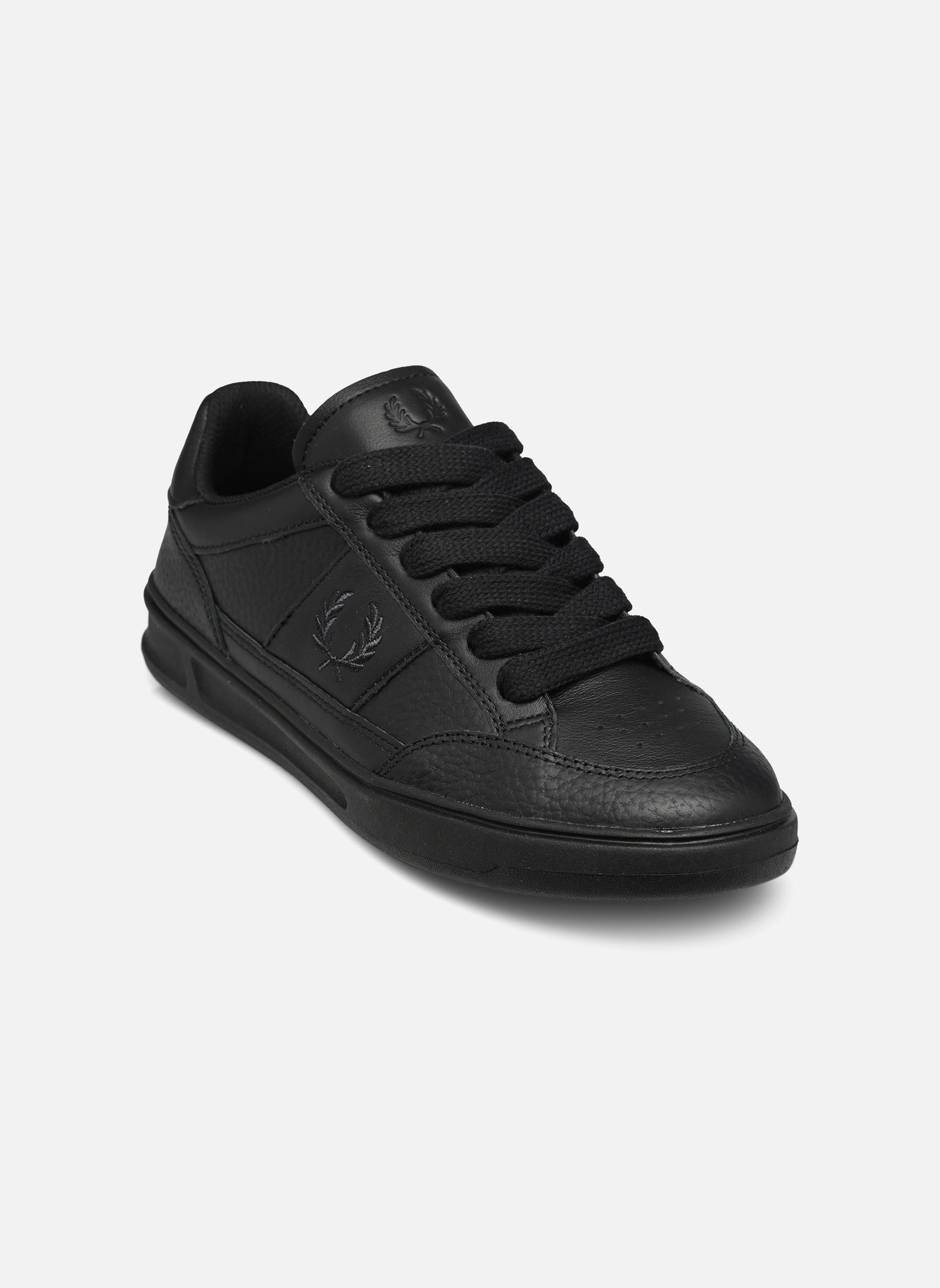 Baskets basses B440 TEXTURED LEATHER homme noir Fred Perry Baskets basses B440 TEXTURED LEATHER homme noir BLACK/ANCHORGREY