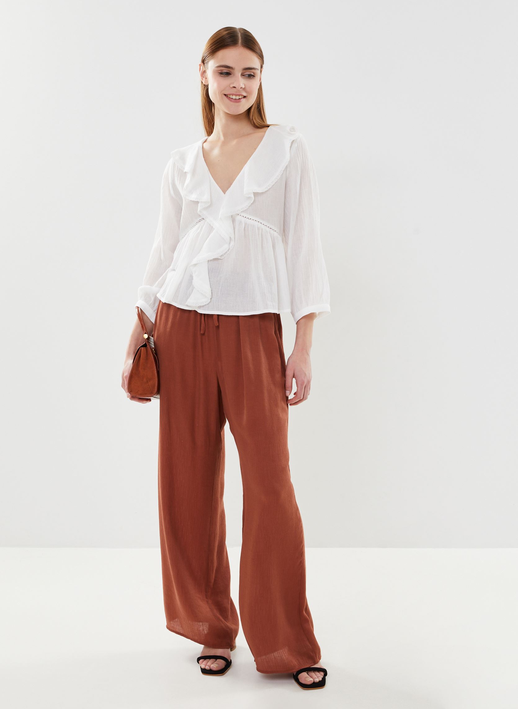 Blouses met korte mouwen Memory_12410 dames wit Grace & Mila Blouses met korte mouwen Memory_12410 dames wit ECRU