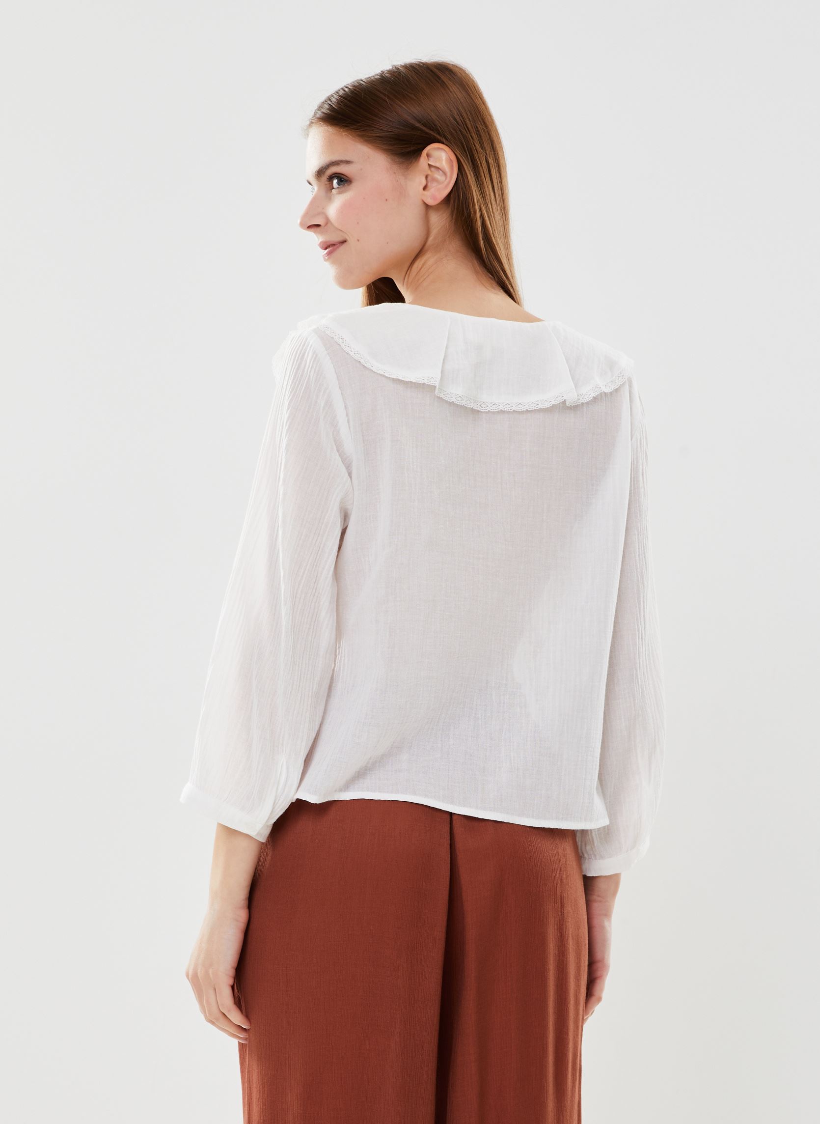 Blouses met korte mouwen Memory_12410 dames wit Grace & Mila Blouses met korte mouwen Memory_12410 dames wit ECRU