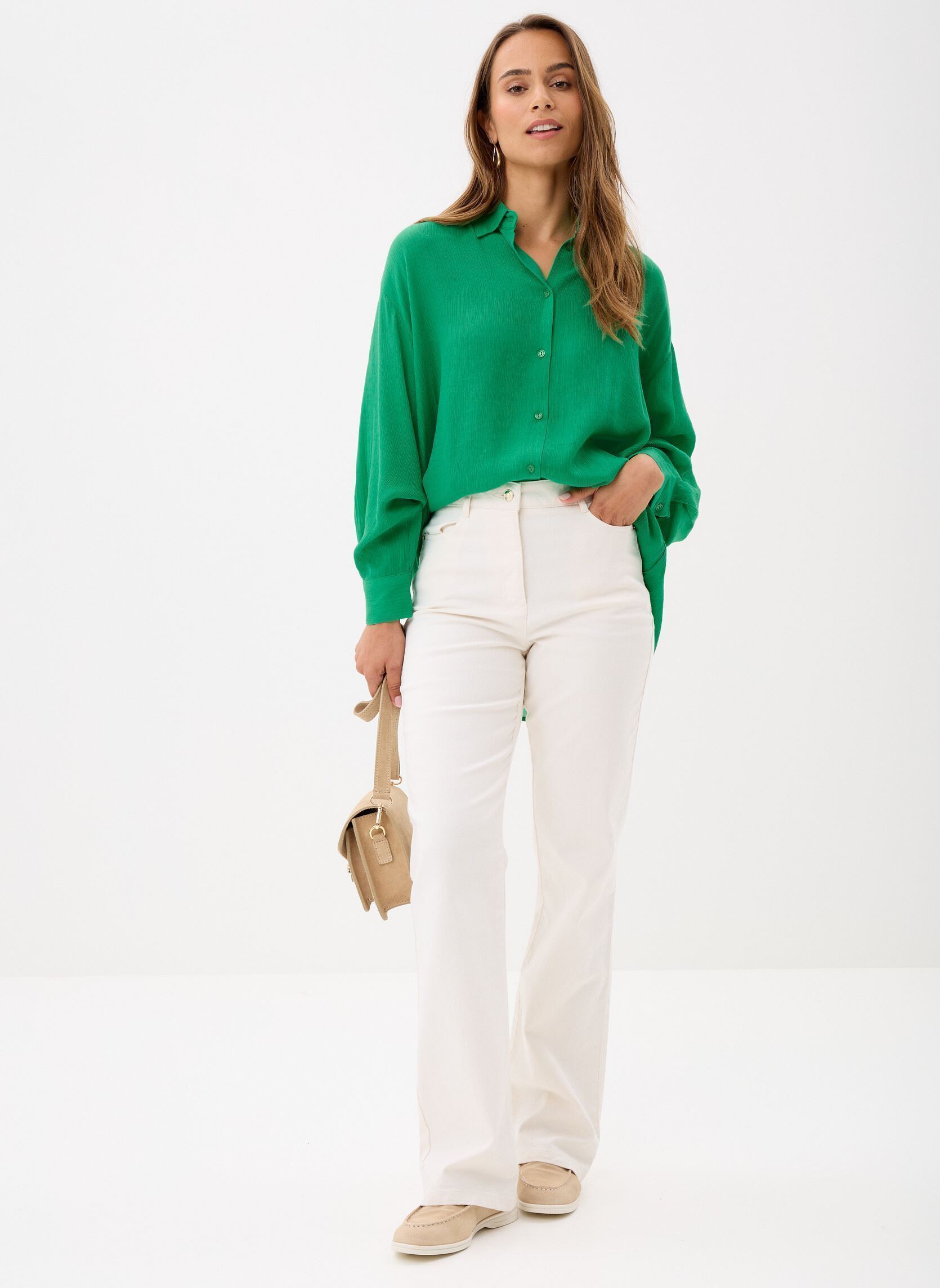 Camicie a maniche corte Market_12343 donna verde Grace & Mila Camicie a maniche corte Market_12343 donna verde Vert