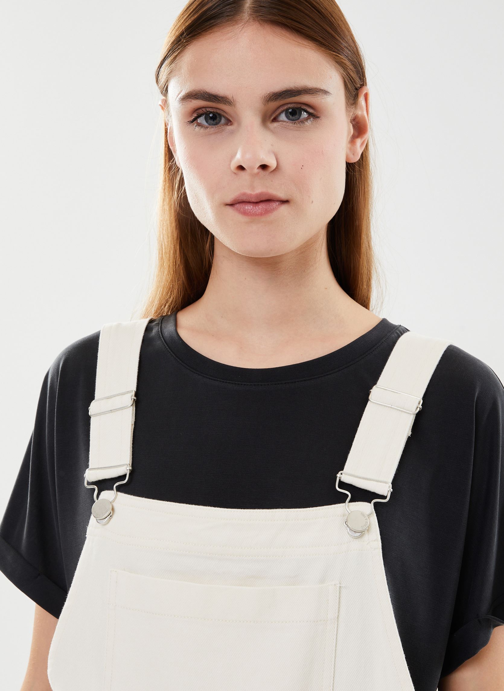 Combi-shorts Martha_12303 femme blanc Grace & Mila Combi-shorts Martha_12303 femme blanc Ecru