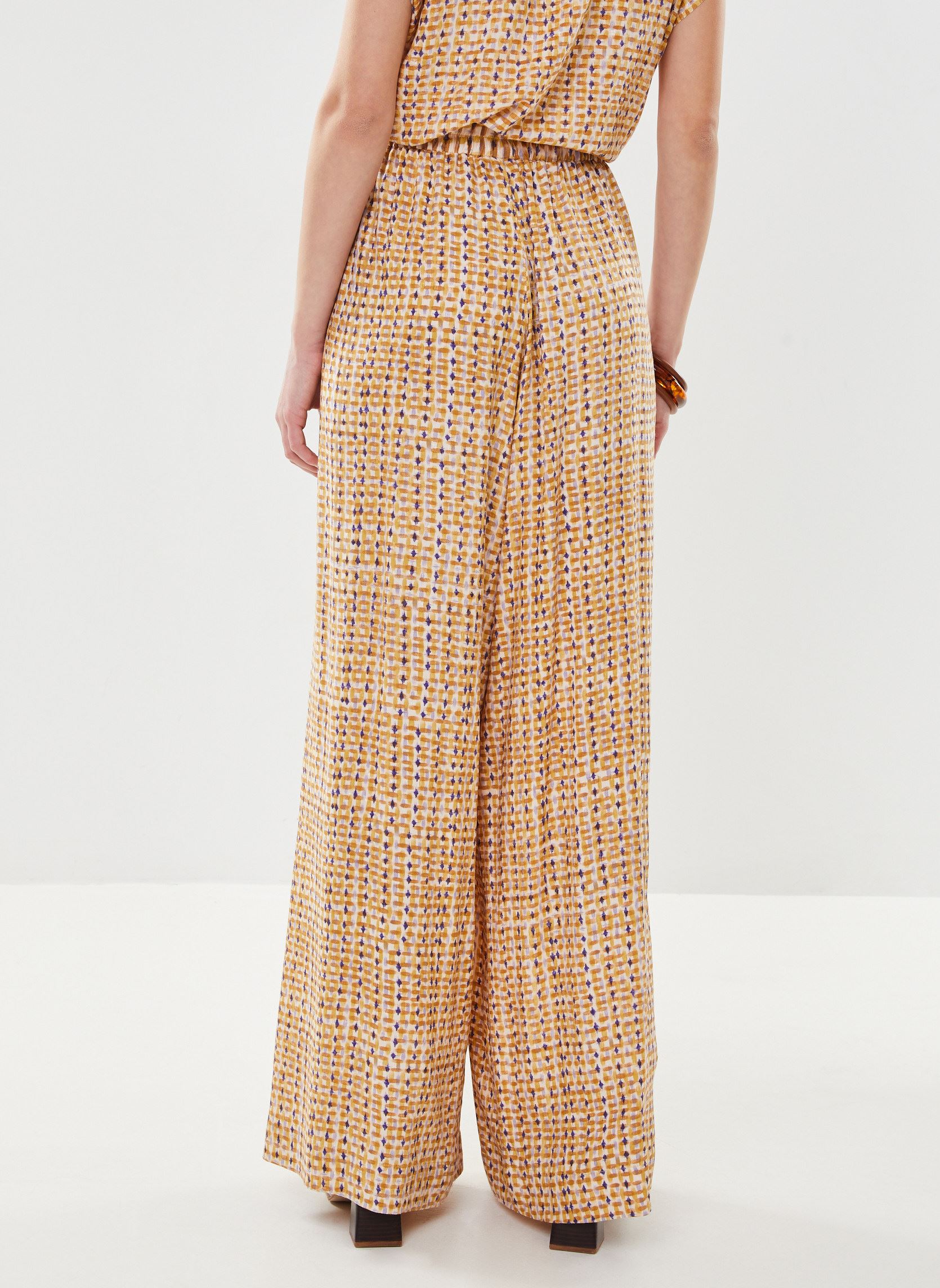 Pantaloni larghi Masha_12275 donna beige Grace & Mila Pantaloni larghi Masha_12275 donna beige OCRE