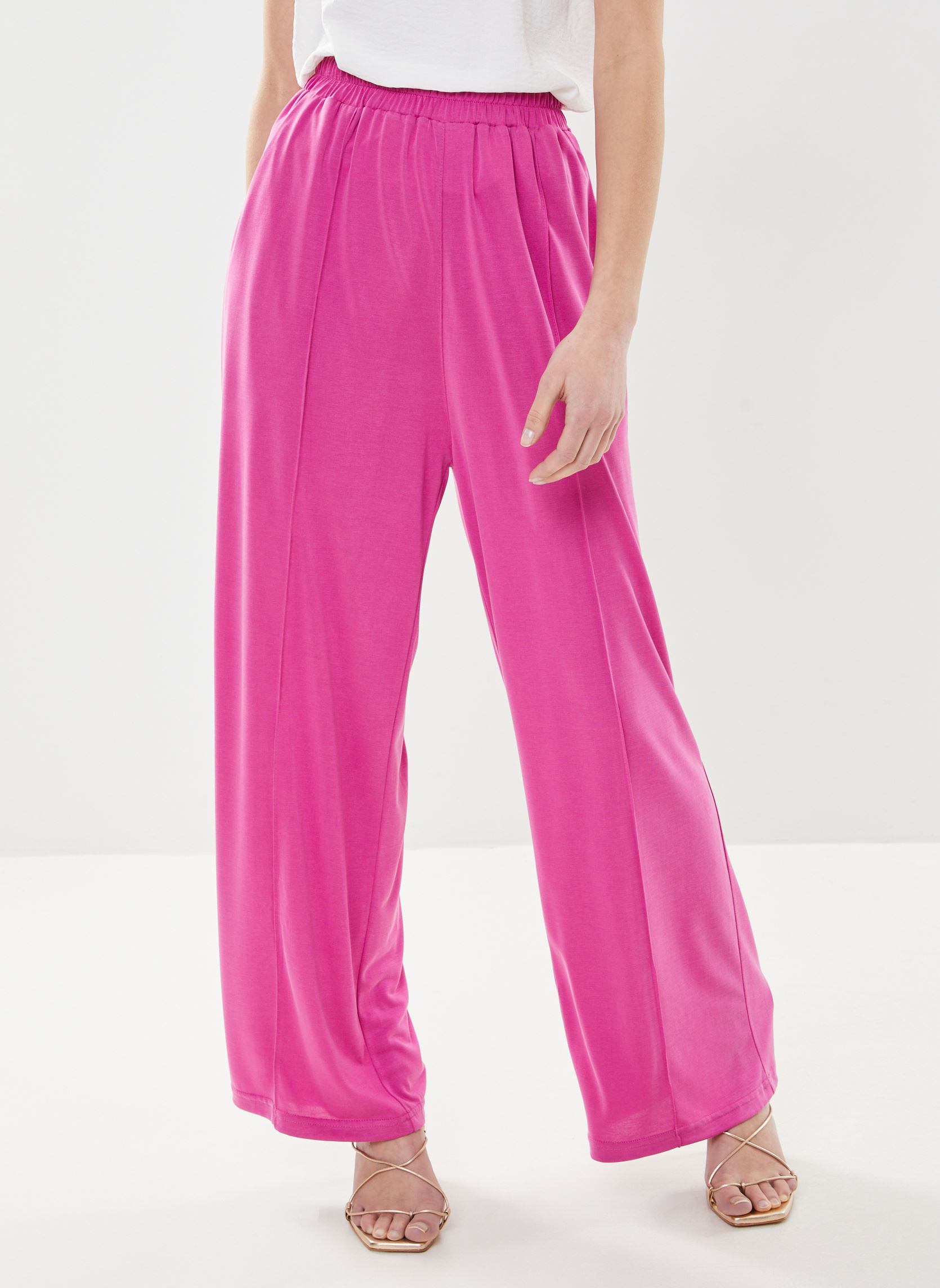 Weite Hosen Maxwell_12368 damen rosa Grace & Mila Weite Hosen Maxwell_12368 damen rosa Pivoine