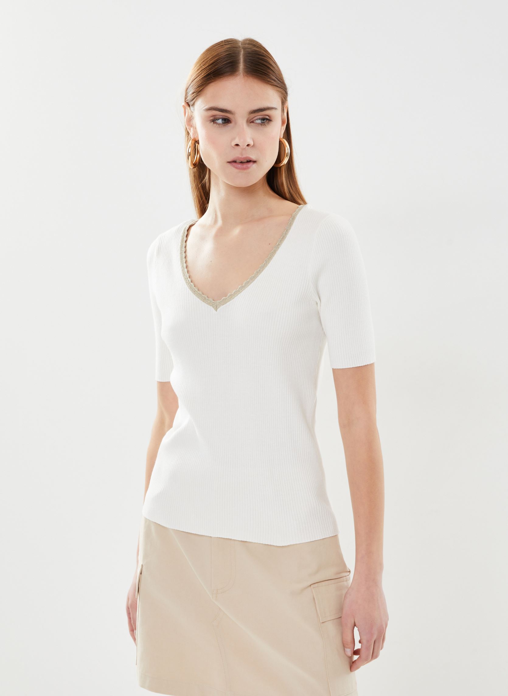 Pulls Madame_12380 femme blanc Grace & Mila Pulls Madame_12380 femme blanc Ecru