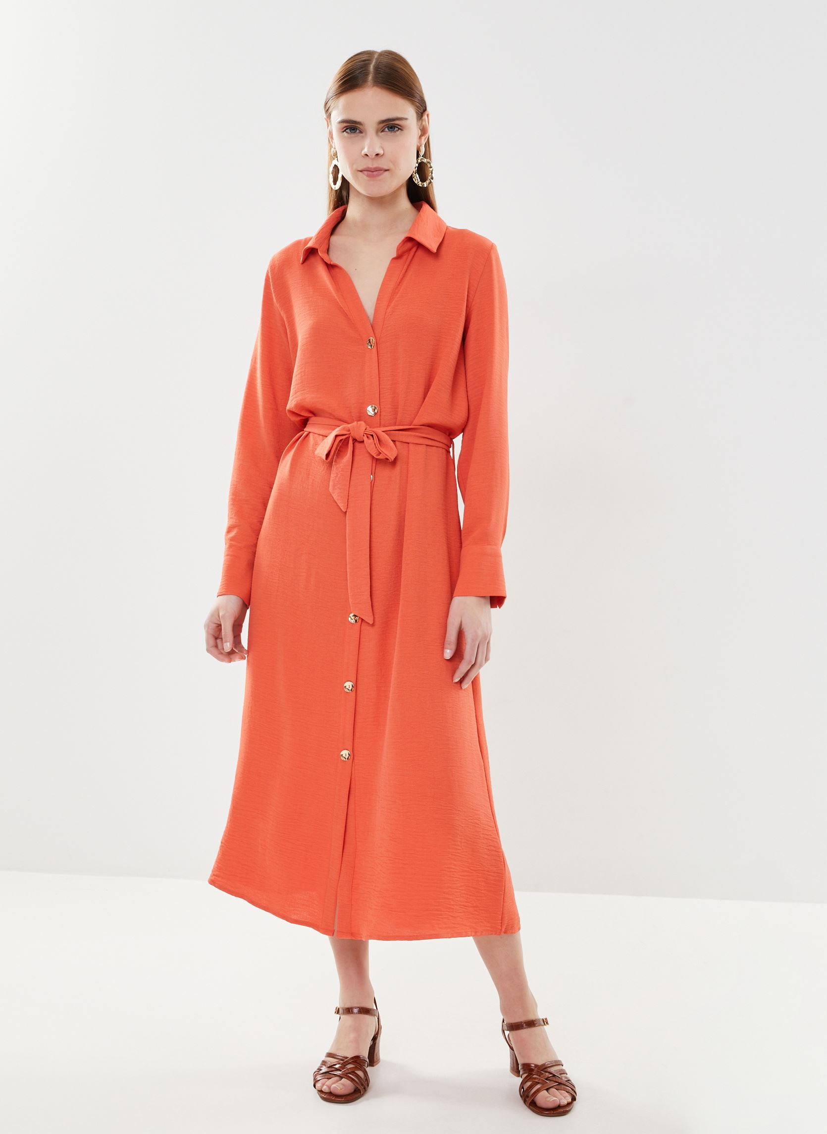 Lange Kleider Manolo_22293 damen orange Grace & Mila Lange Kleider Manolo_22293 damen orange PECHE