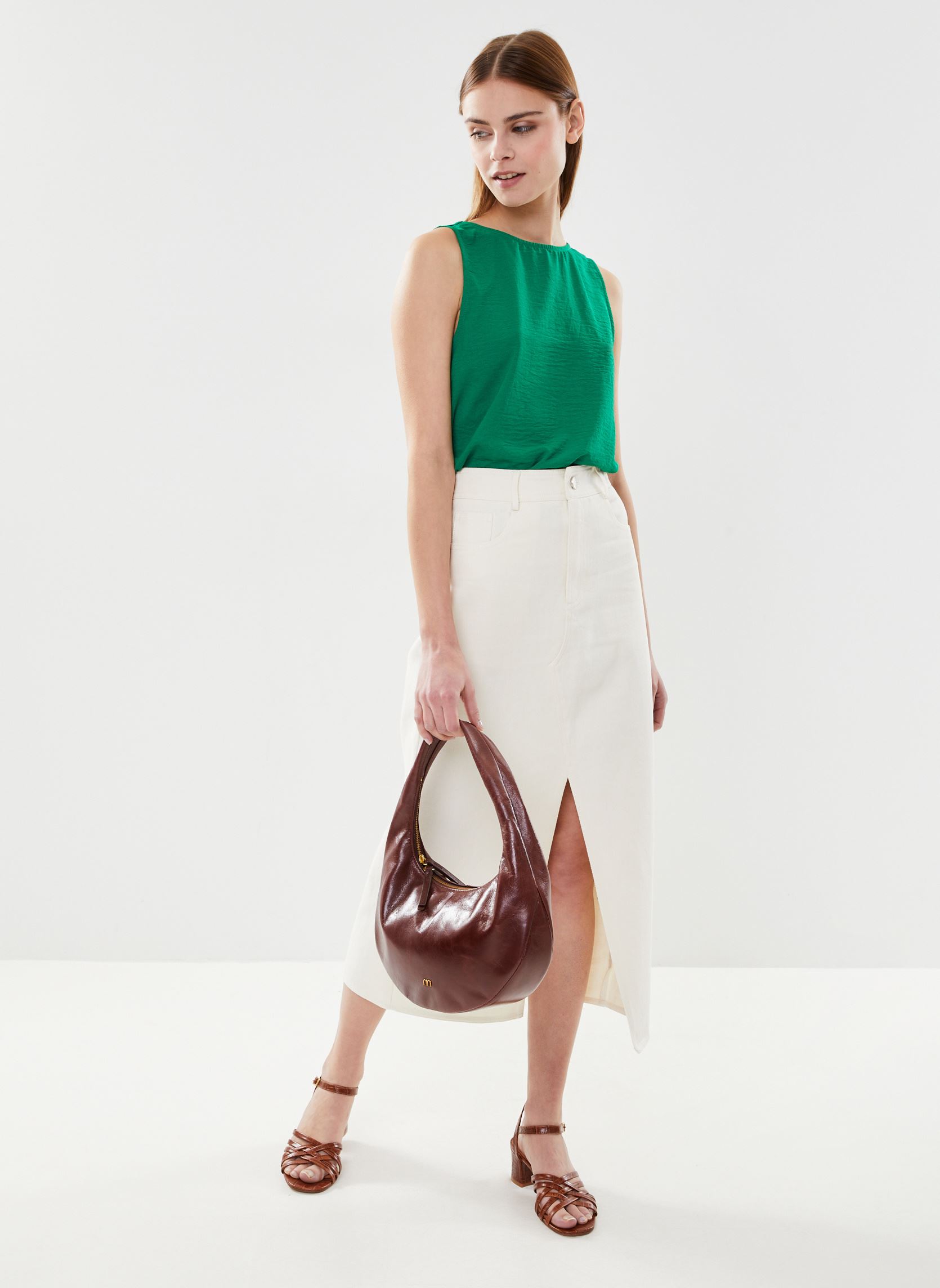 Kurzarm-T-Shirts Malice_12392 damen grün Grace & Mila Kurzarm-T-Shirts Malice_12392 damen grün Vert