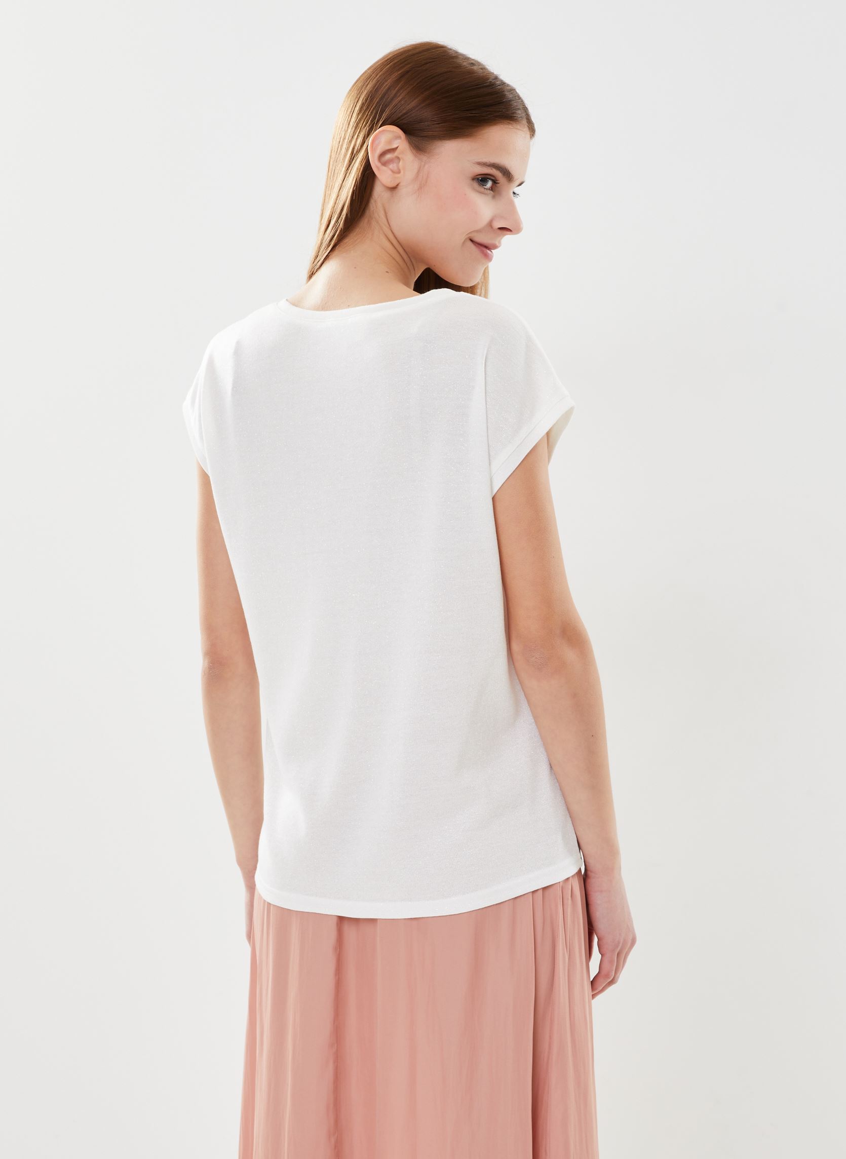 Tee-shirts manches courtes Malin_12382 femme blanc Grace & Mila Tee-shirts manches courtes Malin_12382 femme blanc Ecru