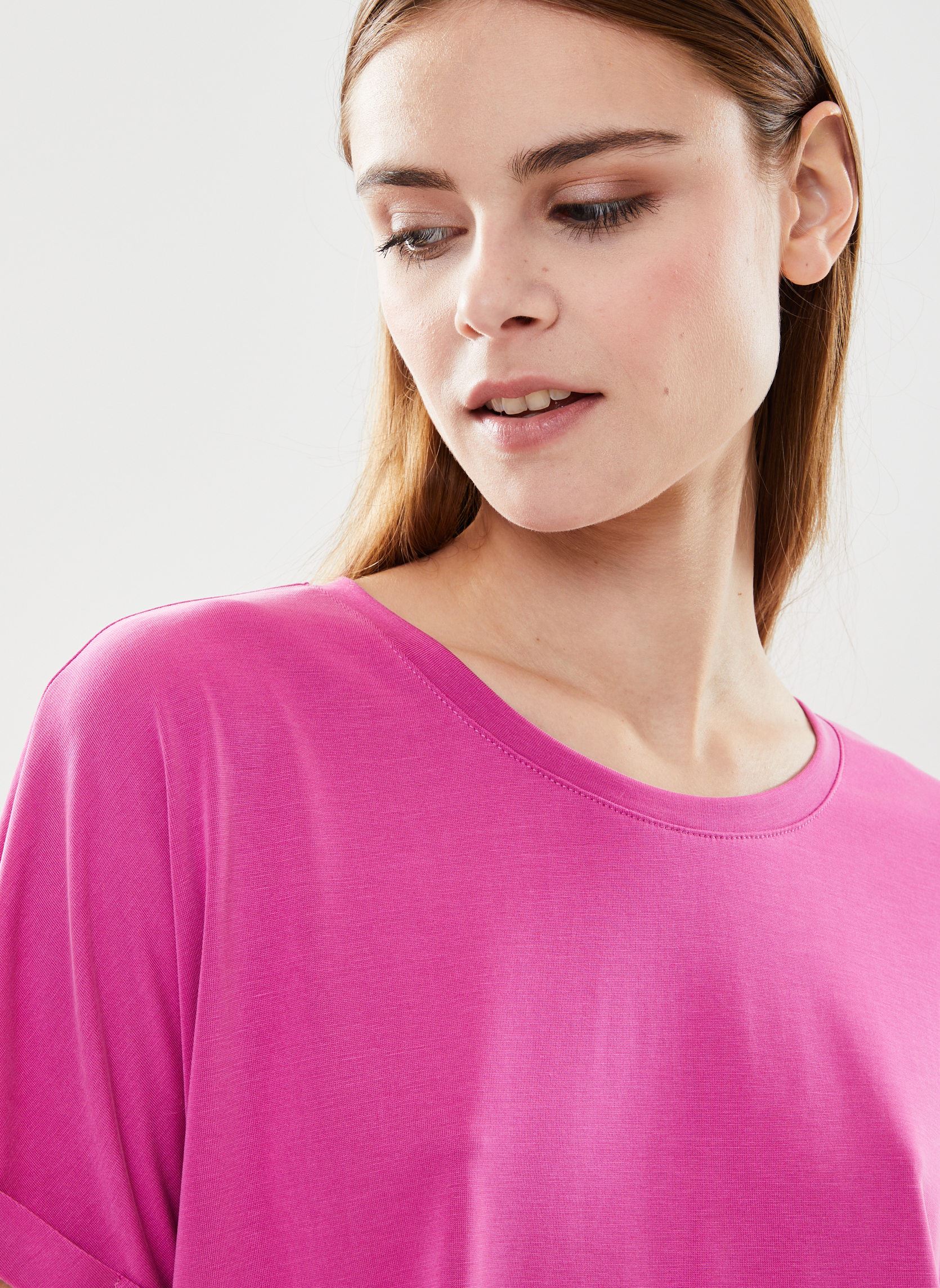 T-shirts met korte mouwen Mama_12369 dames roze Grace & Mila T-shirts met korte mouwen Mama_12369 dames roze Pivoine