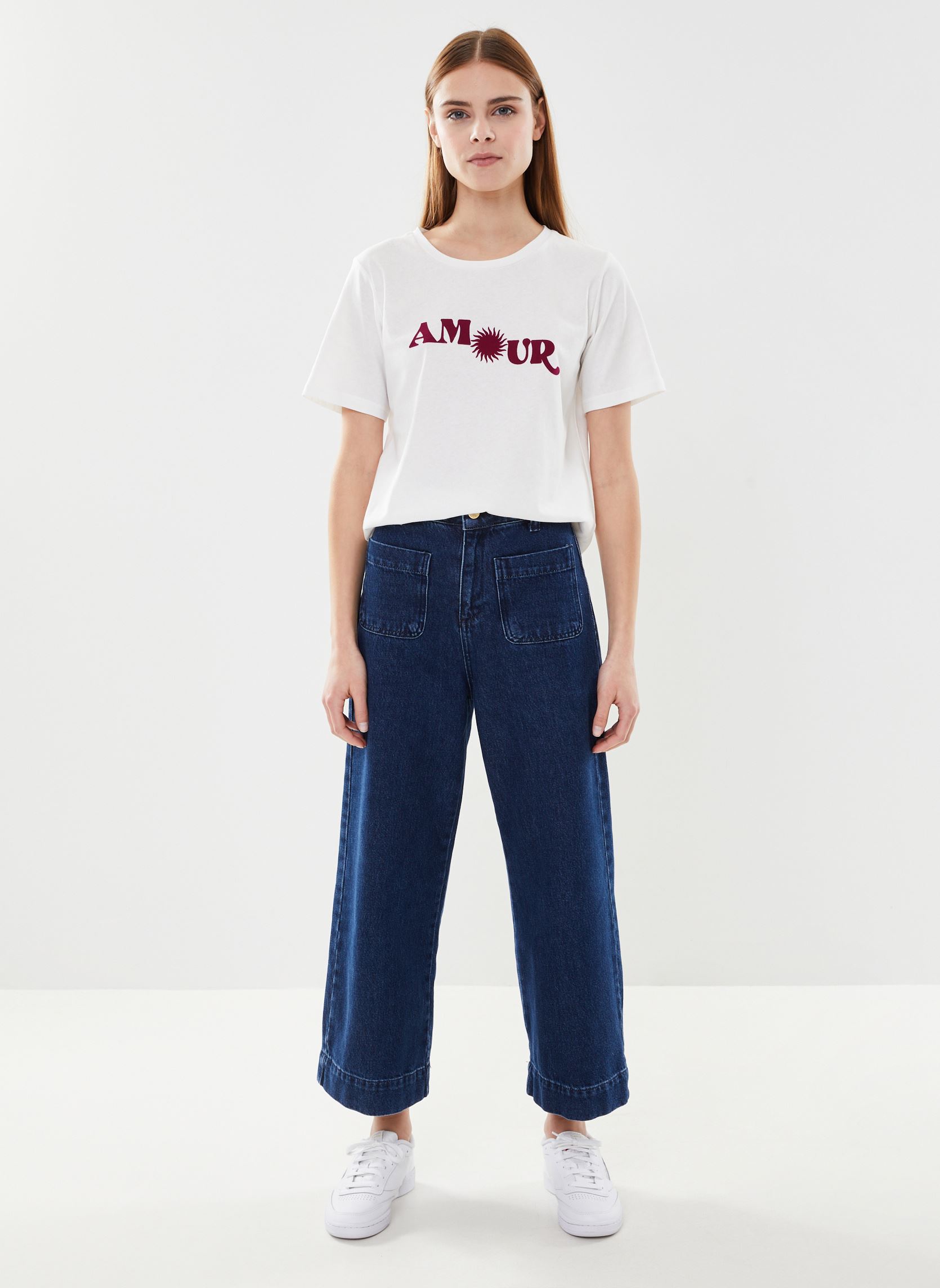 Kurzarm-T-Shirts Marisol_12416 damen weiß Grace & Mila Kurzarm-T-Shirts Marisol_12416 damen weiß Ecru