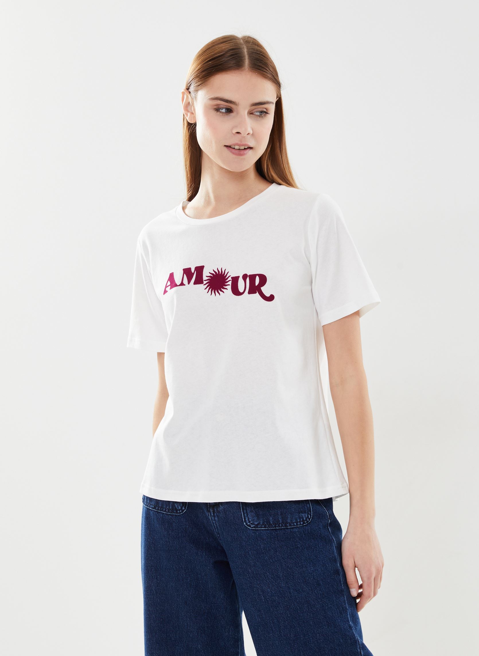 Kurzarm-T-Shirts Marisol_12416 damen weiß Grace & Mila Kurzarm-T-Shirts Marisol_12416 damen weiß Ecru
