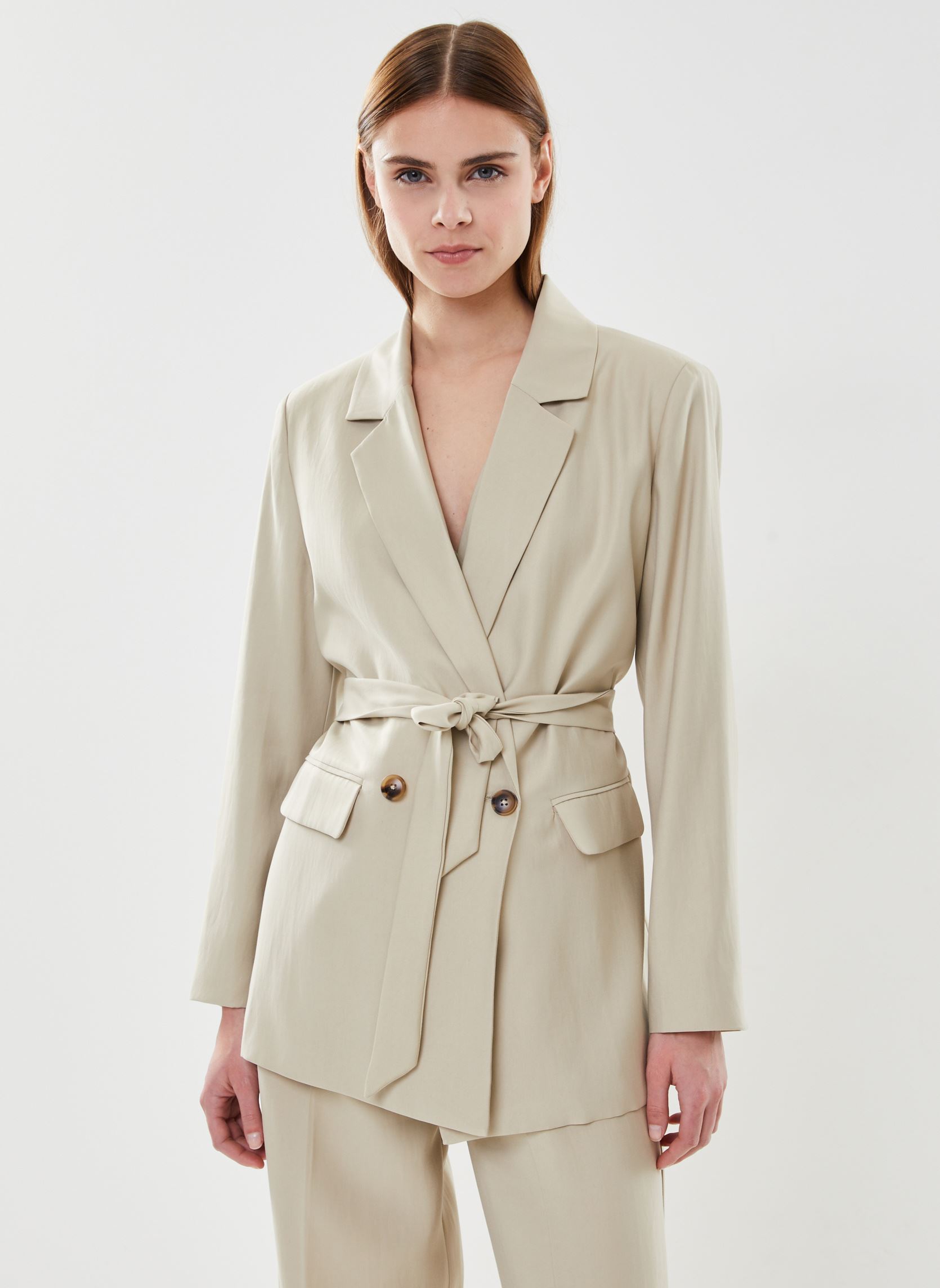 Blazer Malene_12314 dames beige Grace & Mila Blazer Malene_12314 dames beige Beige