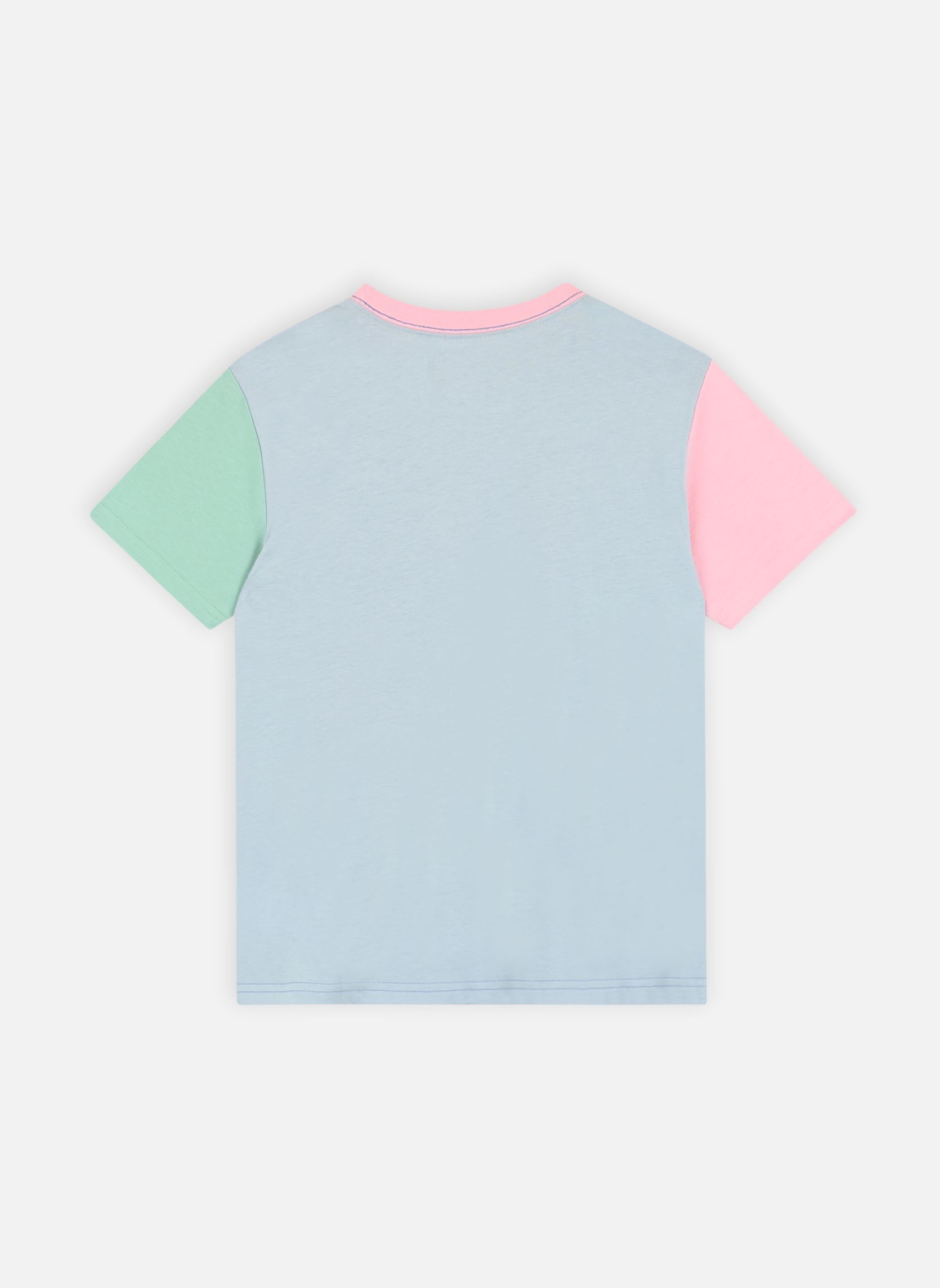 Tee-shirts T-Shirt À Poche En Coton En Color-Block garçon bleu Polo Ralph Lauren Tee-shirts T-Shirt À Poche En Coton En Color-Block garçon bleu HARBOR ISLAND BLUE MULTI/C7940