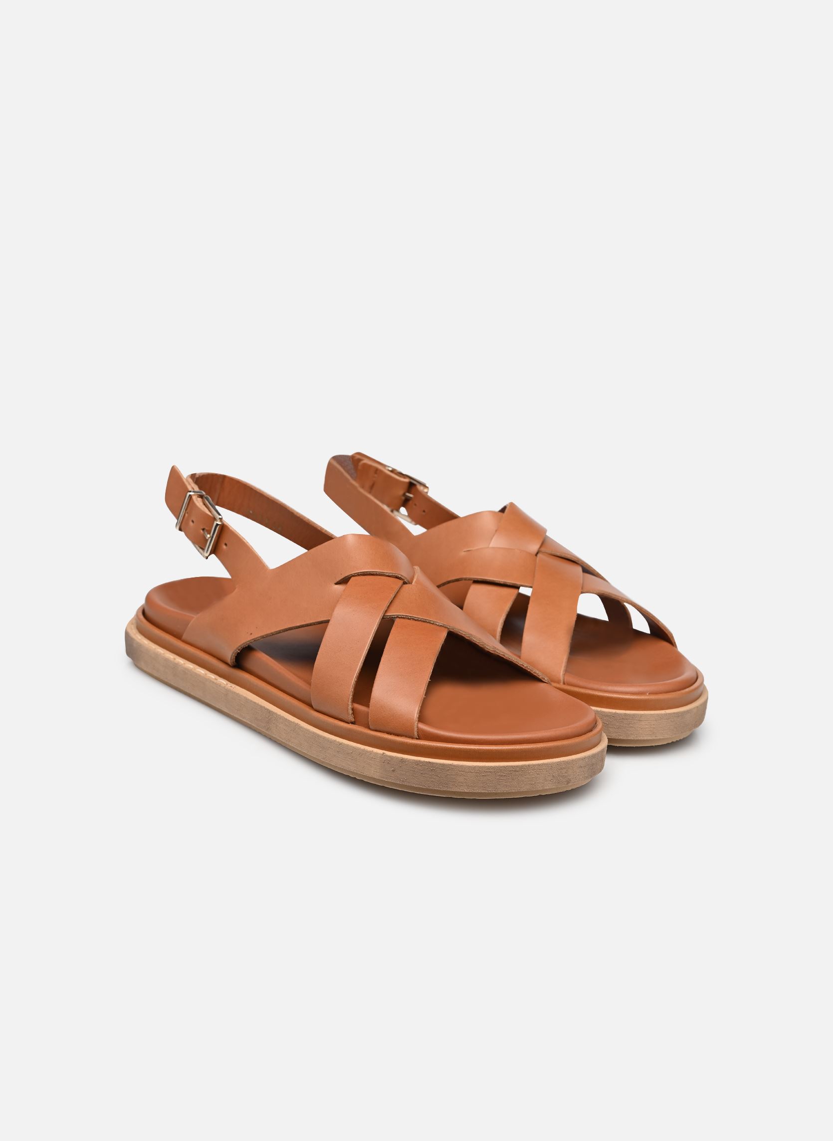 Flache Sandalen Trunca damen braun Alohas Flache Sandalen Trunca damen braun PADDED TAN