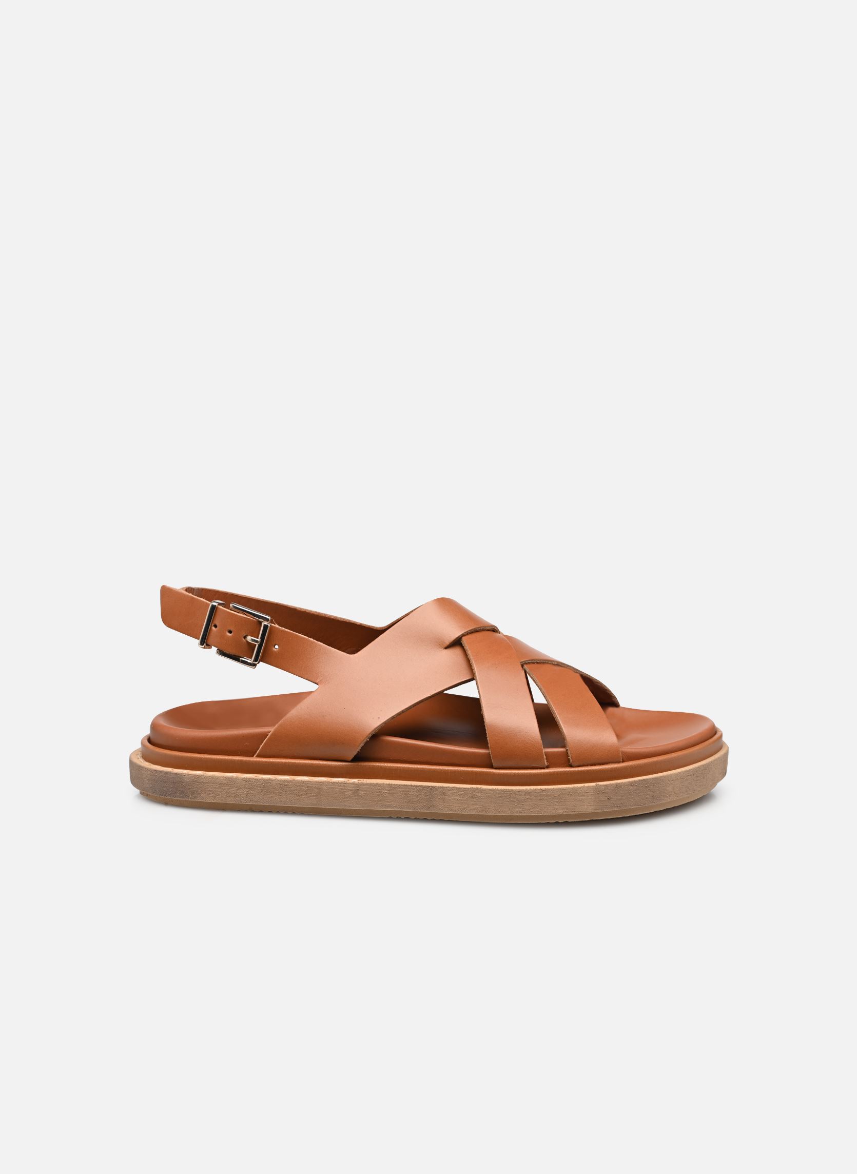 Flache Sandalen Trunca damen braun Alohas Flache Sandalen Trunca damen braun PADDED TAN