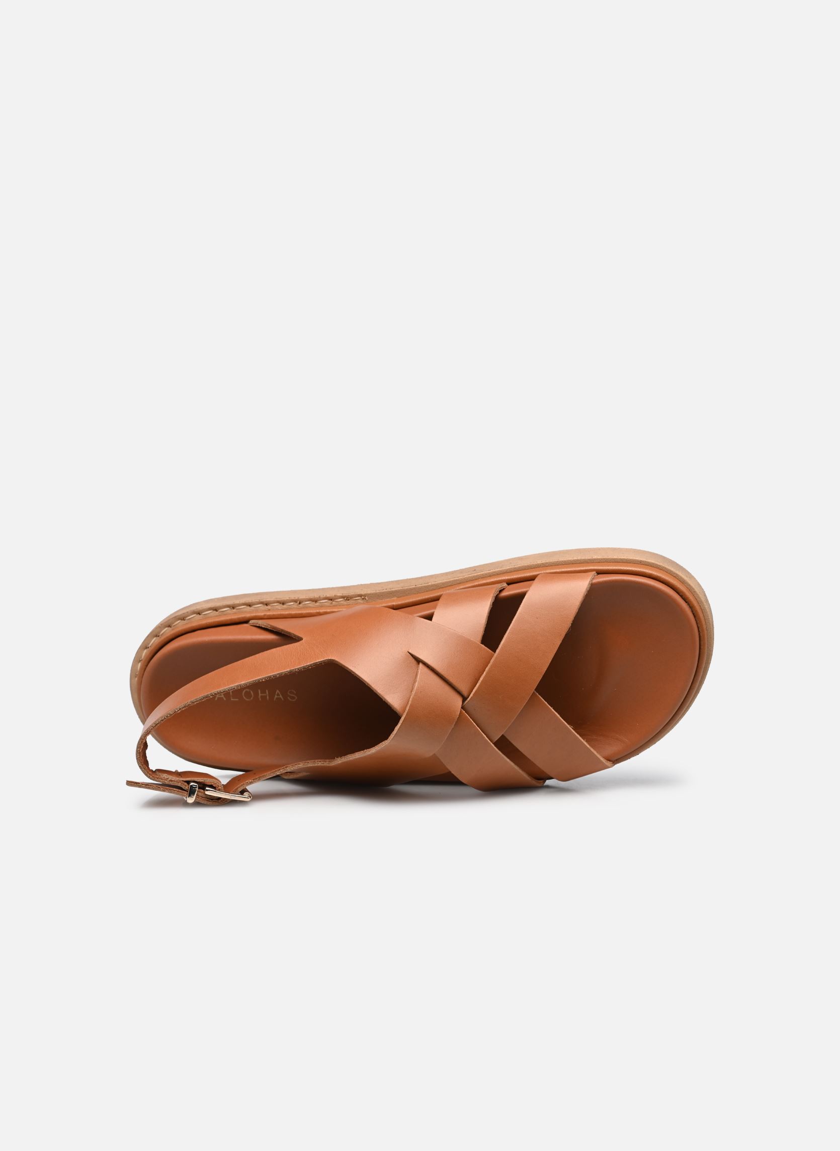 Flache Sandalen Trunca damen braun Alohas Flache Sandalen Trunca damen braun PADDED TAN