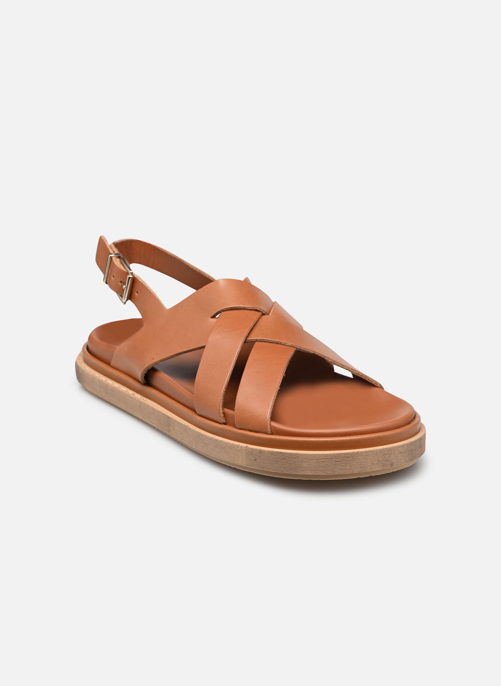 Flache Sandalen Trunca damen braun Alohas Flache Sandalen Trunca damen braun PADDED TAN