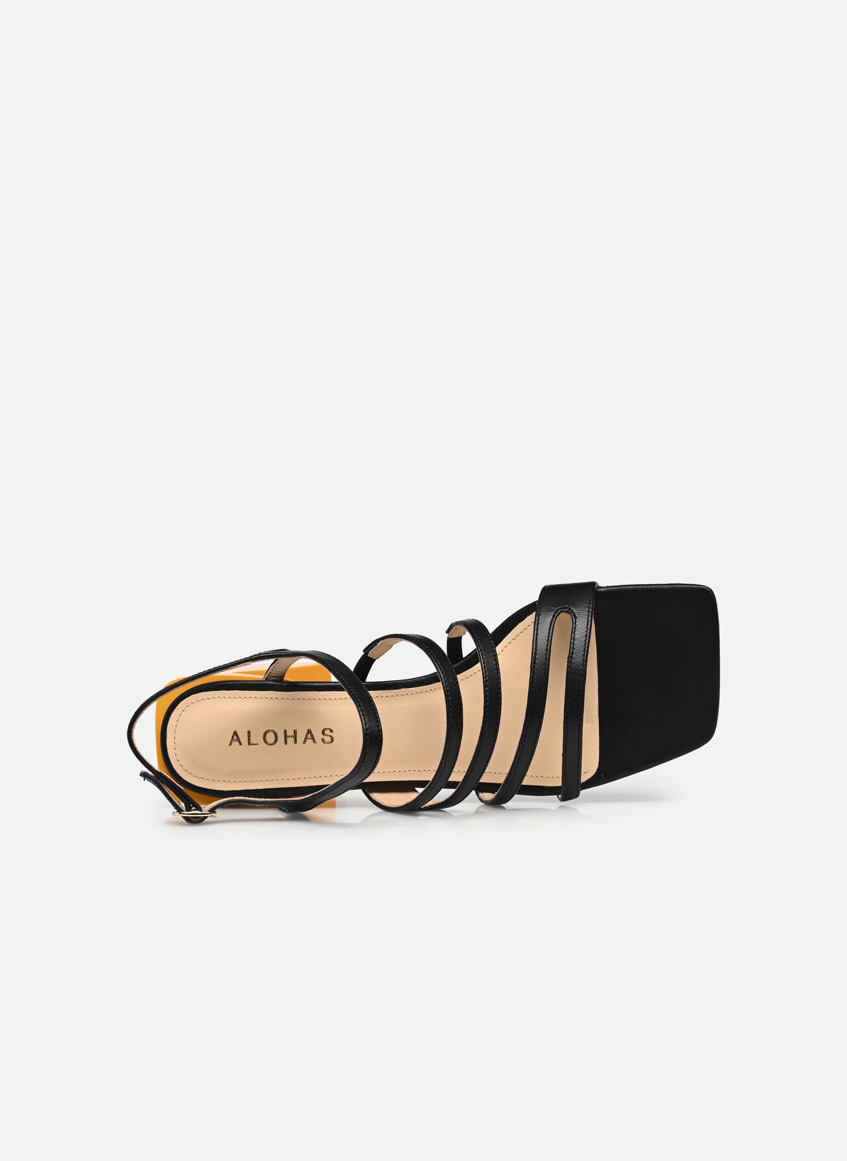 Sandalias Aubrey mujer negro Alohas Sandalias Aubrey mujer negro BLACK LEATHER
