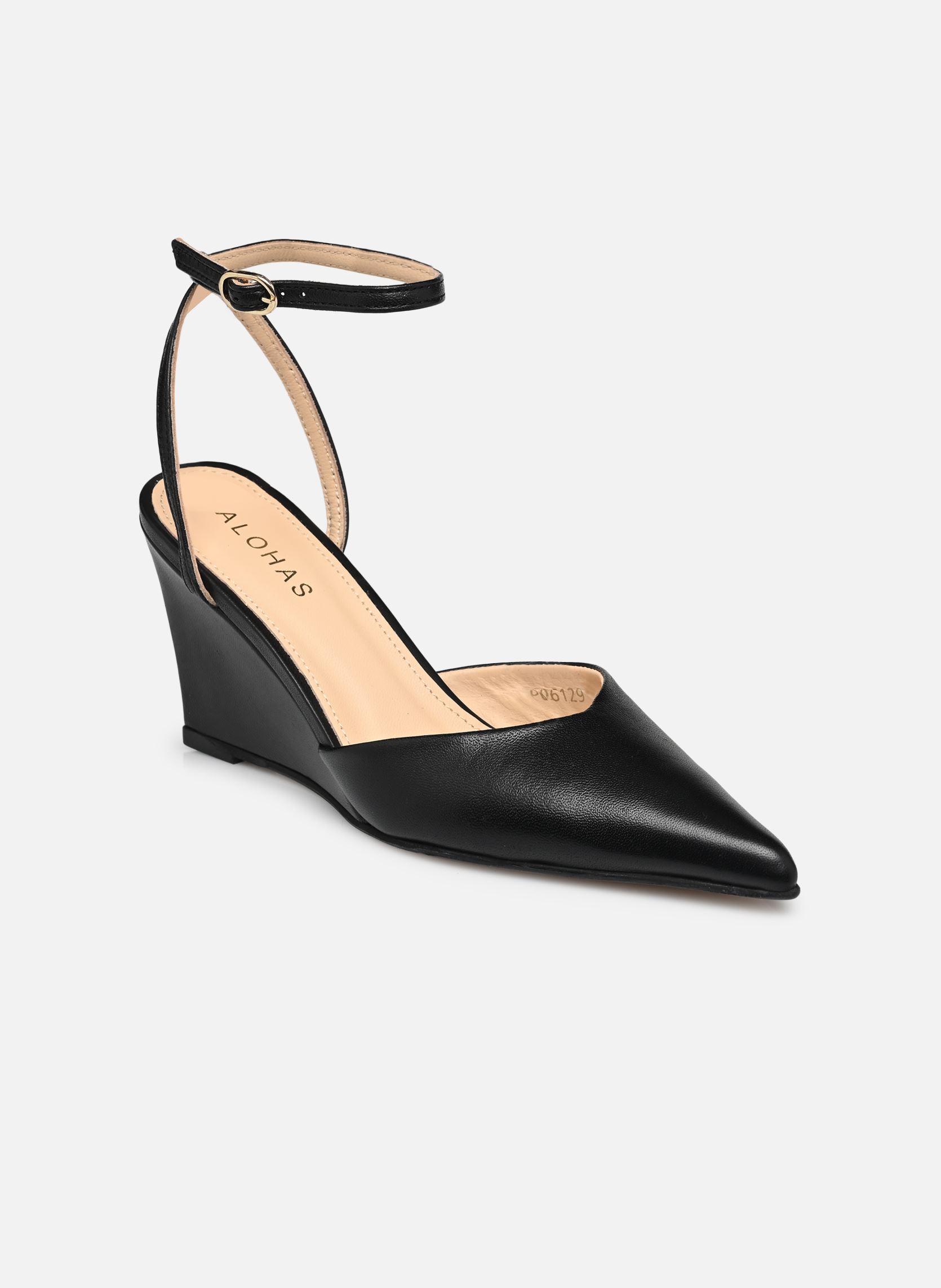 Pumps Polly damen schwarz Alohas Pumps Polly damen schwarz BLACK LEATHER